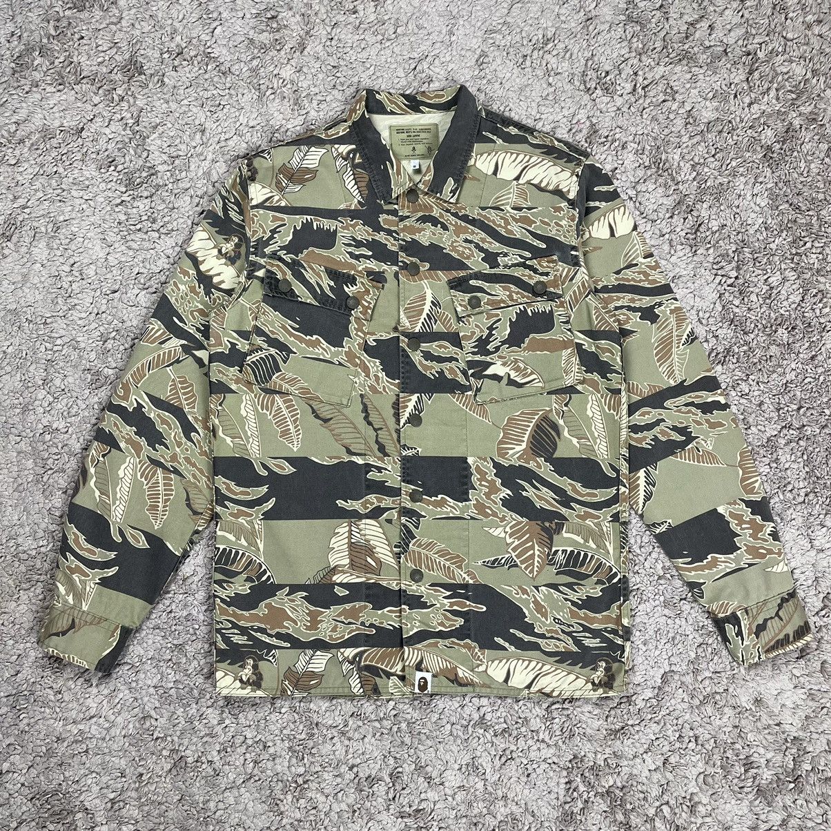 Bape Banana Leaf Camo Military Shirt Size US S / EU 44-46 / 1 - 1 Thumbnail