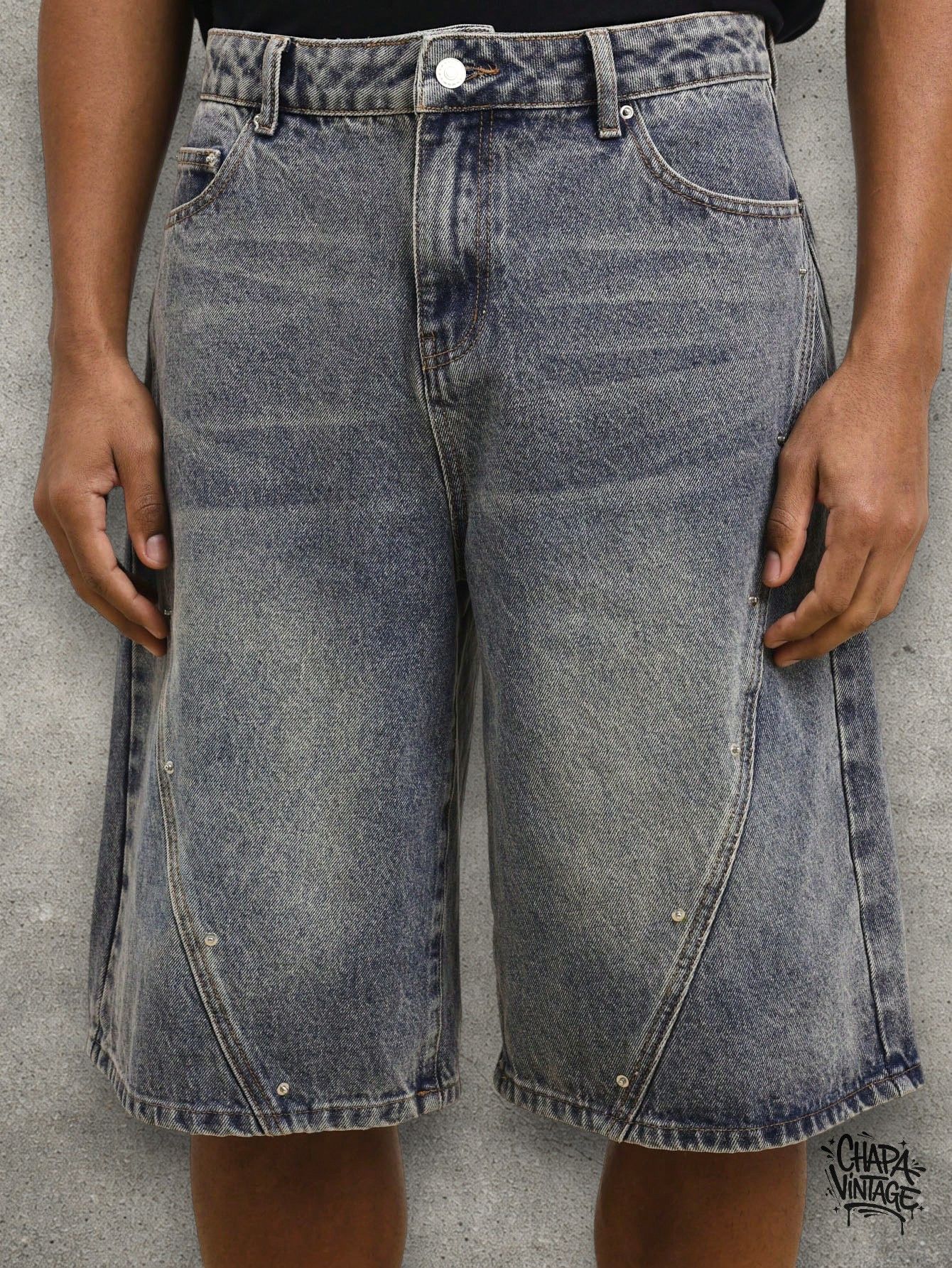 Vintage Washed relaxed denim shorts Size US 32 / EU 48 - 3 Thumbnail