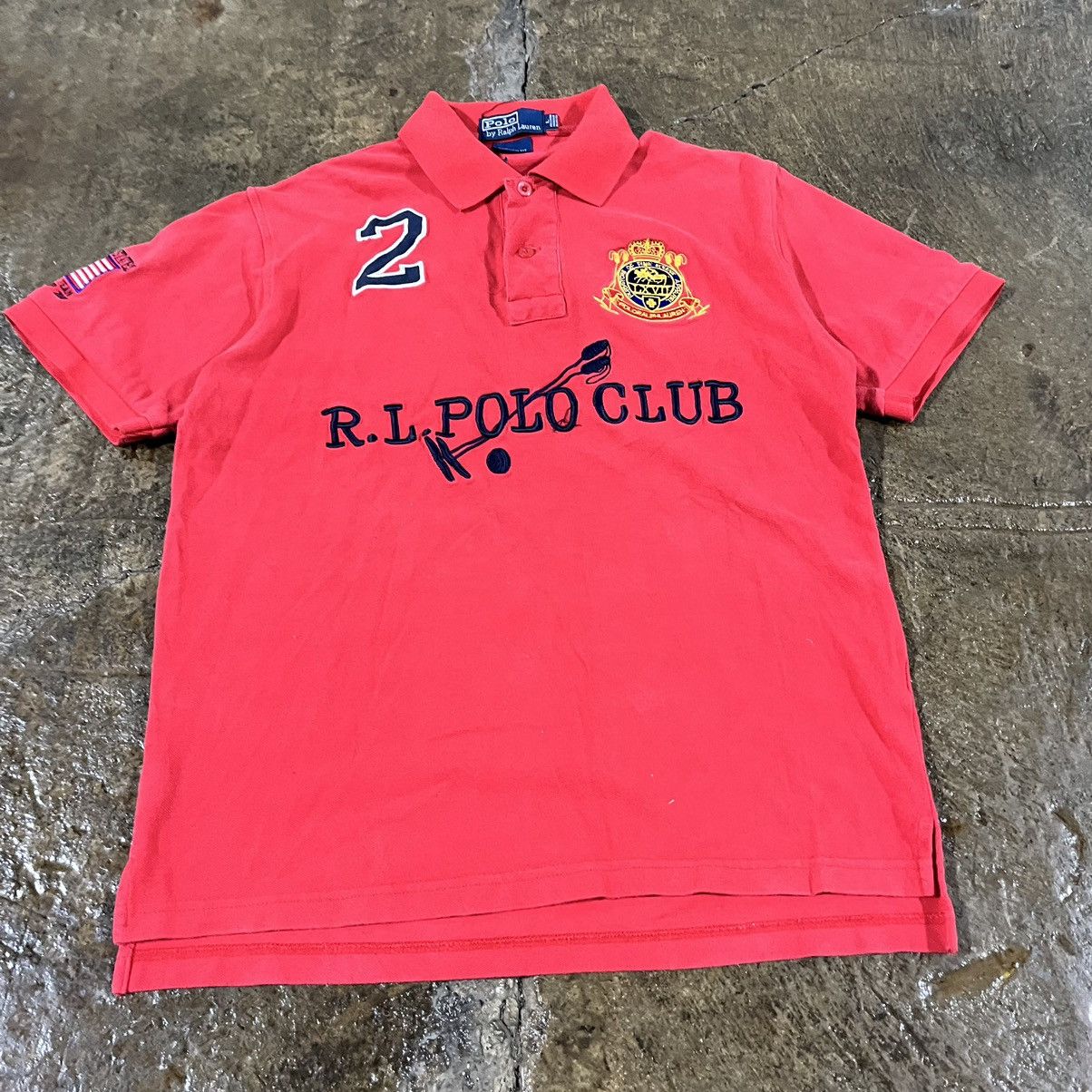 Polo Ralph Lauren × Vintage Crazy Polo Ralph Lauren Polo Club Shirt Embroidered Unique Size US S / EU 44-46 / 1 - 3 Thumbnail
