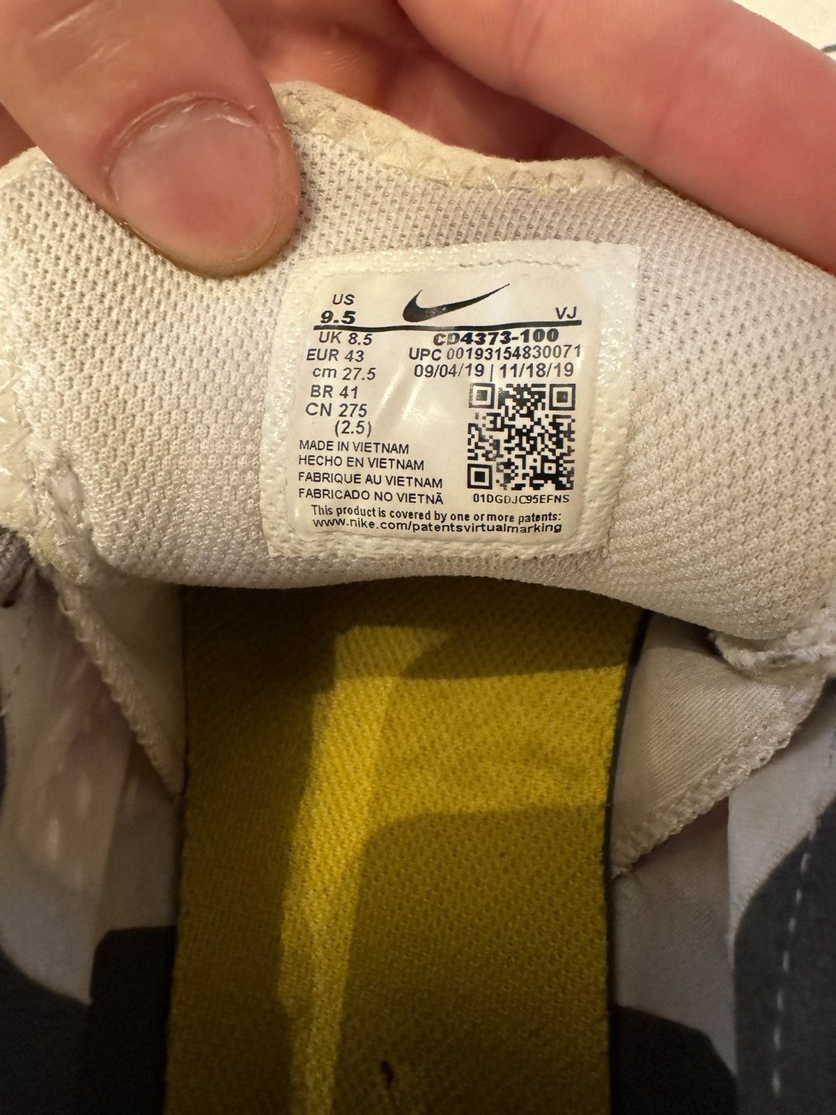 Nike D/MS/X x Nike react sneaker Size US 9.5 / EU 42-43 - 10 Thumbnail