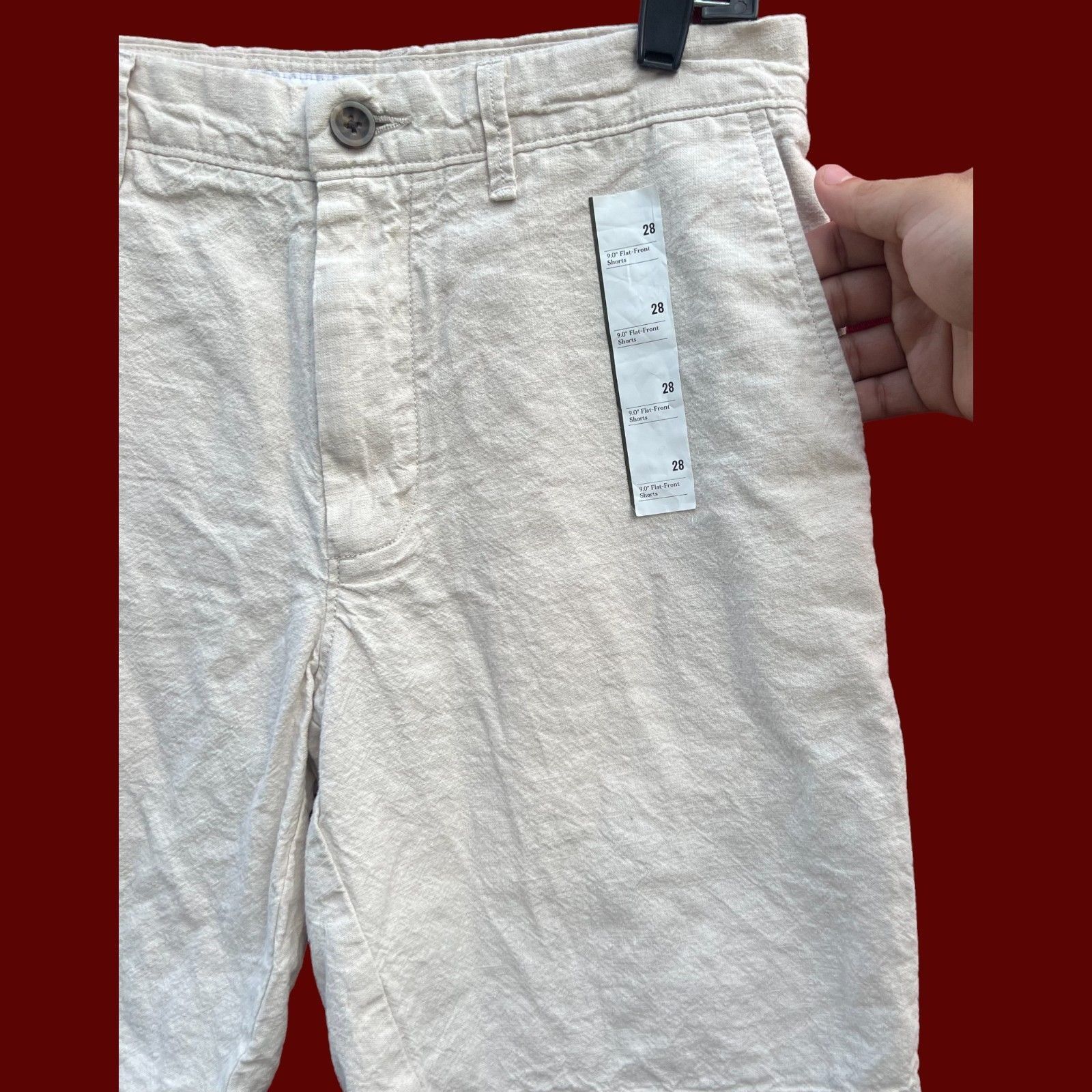 Other GoodFellow - Men's Flat Frint Short - 9" Inseam - Beige - 28 Size US 28 / EU 44 - 15 Thumbnail