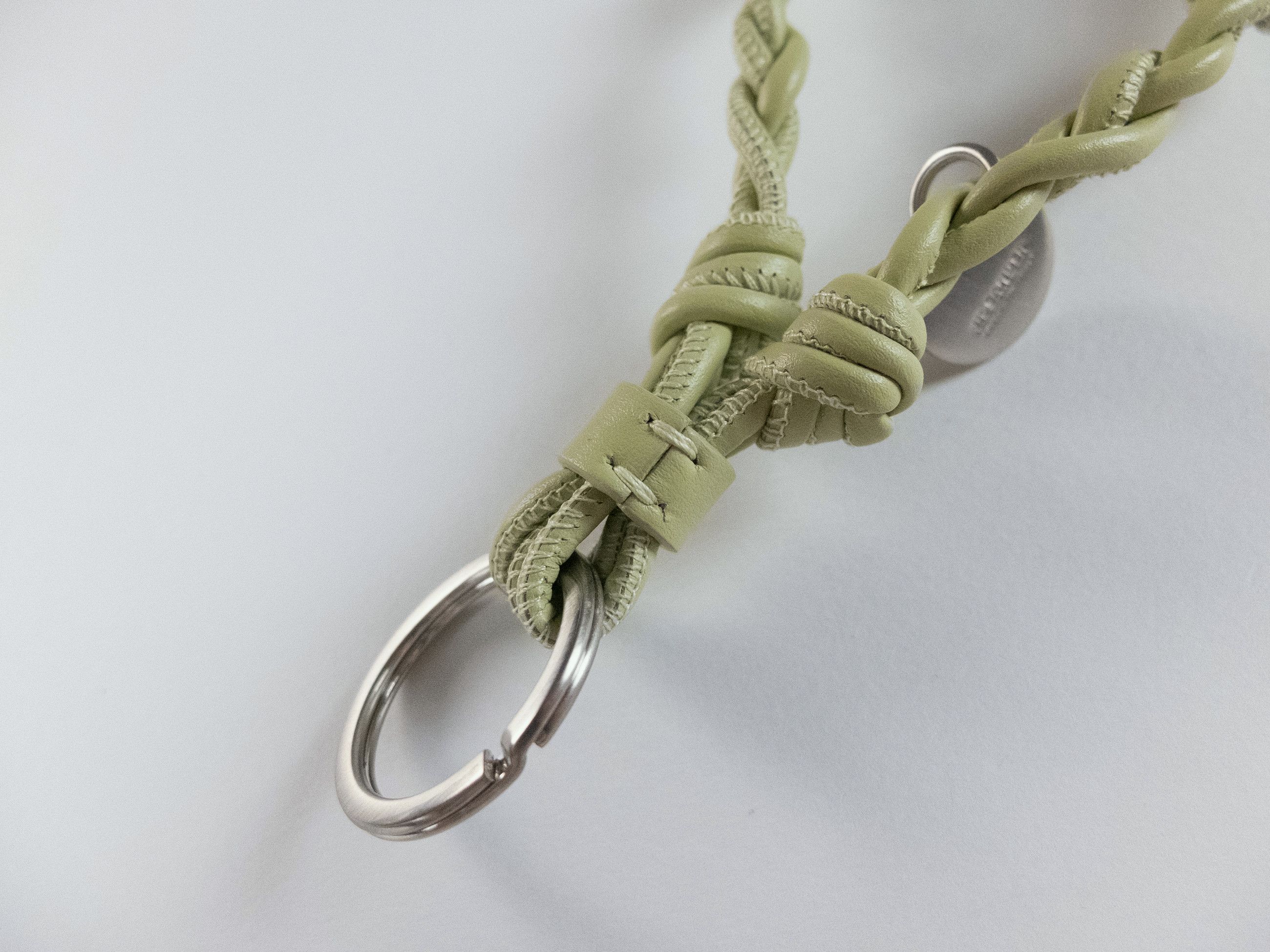 Jil Sander JIL SANDER Tangle pastel green knotted leather keychain Size ONE SIZE - 5 Thumbnail