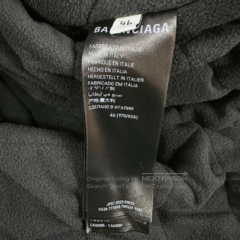 Balenciaga Balenciaga Sleeve Label Logo Faux Fur Jacket Black Size US S / EU 44-46 / 1 - 4 Thumbnail