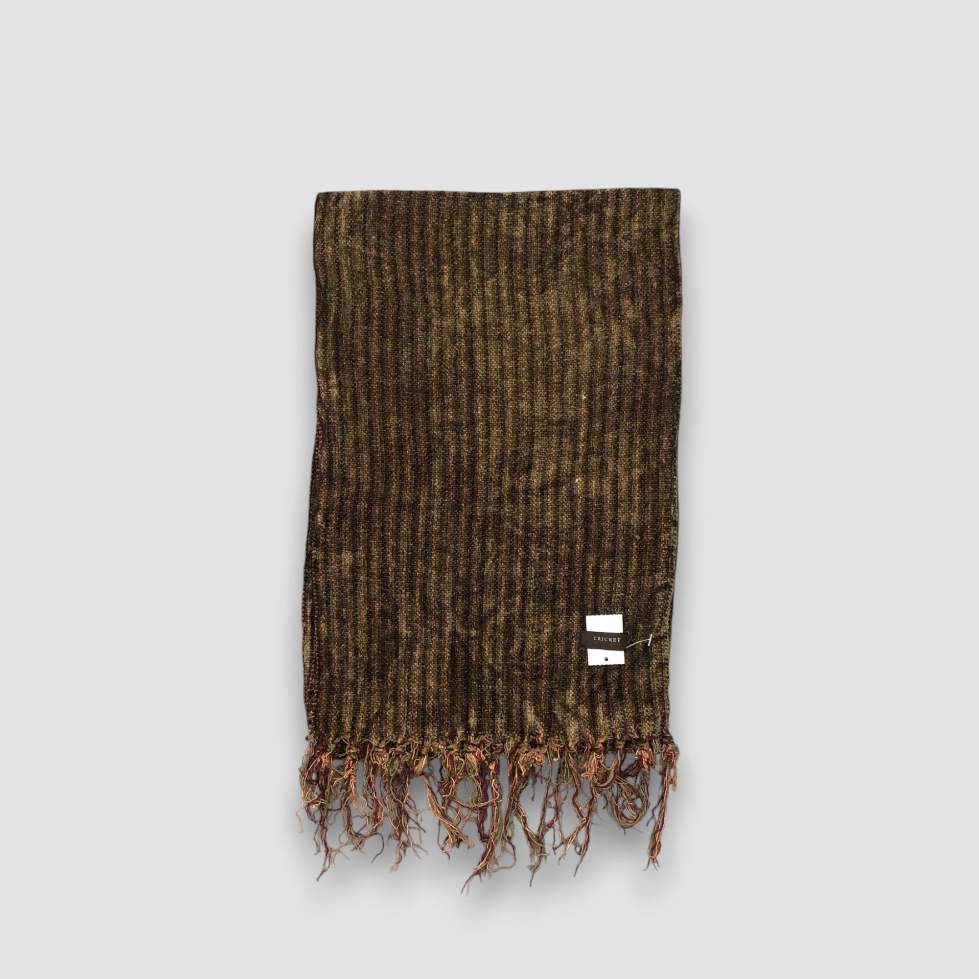 Japanese Brand Vintage Cricket Scarf Muffler Wool Fringe Winter Scarves Size ONE SIZE - 2 Thumbnail