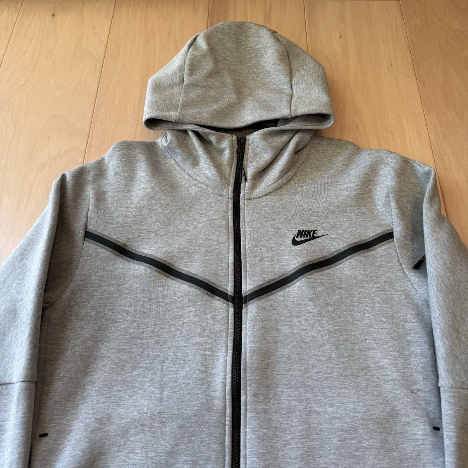 Nike Nike Tech Fleece Jacket L Gray Full Zip Hoodie Sportswear Size US L / EU 52-54 / 3 - 3 Thumbnail