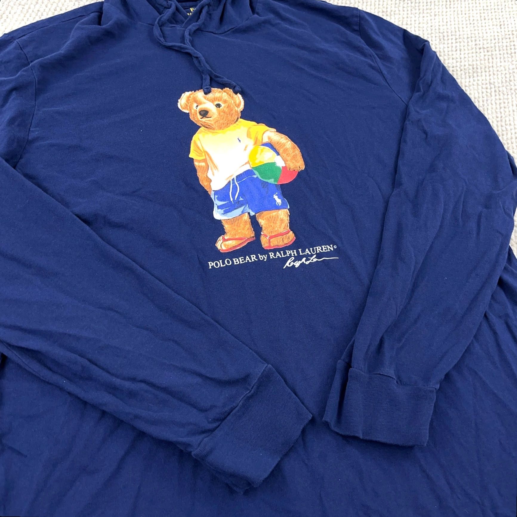 Polo Ralph Lauren Polo Ralph Lauren Hoodie Shirt Men XL Blue Polo Bear Beach Ball Lightweight Polo Ralph Lauren Shirt Men XL Blue Polo Bear Beach Ball Lightweight Size US XL / EU 56 / 4 - 4 Thumbnail