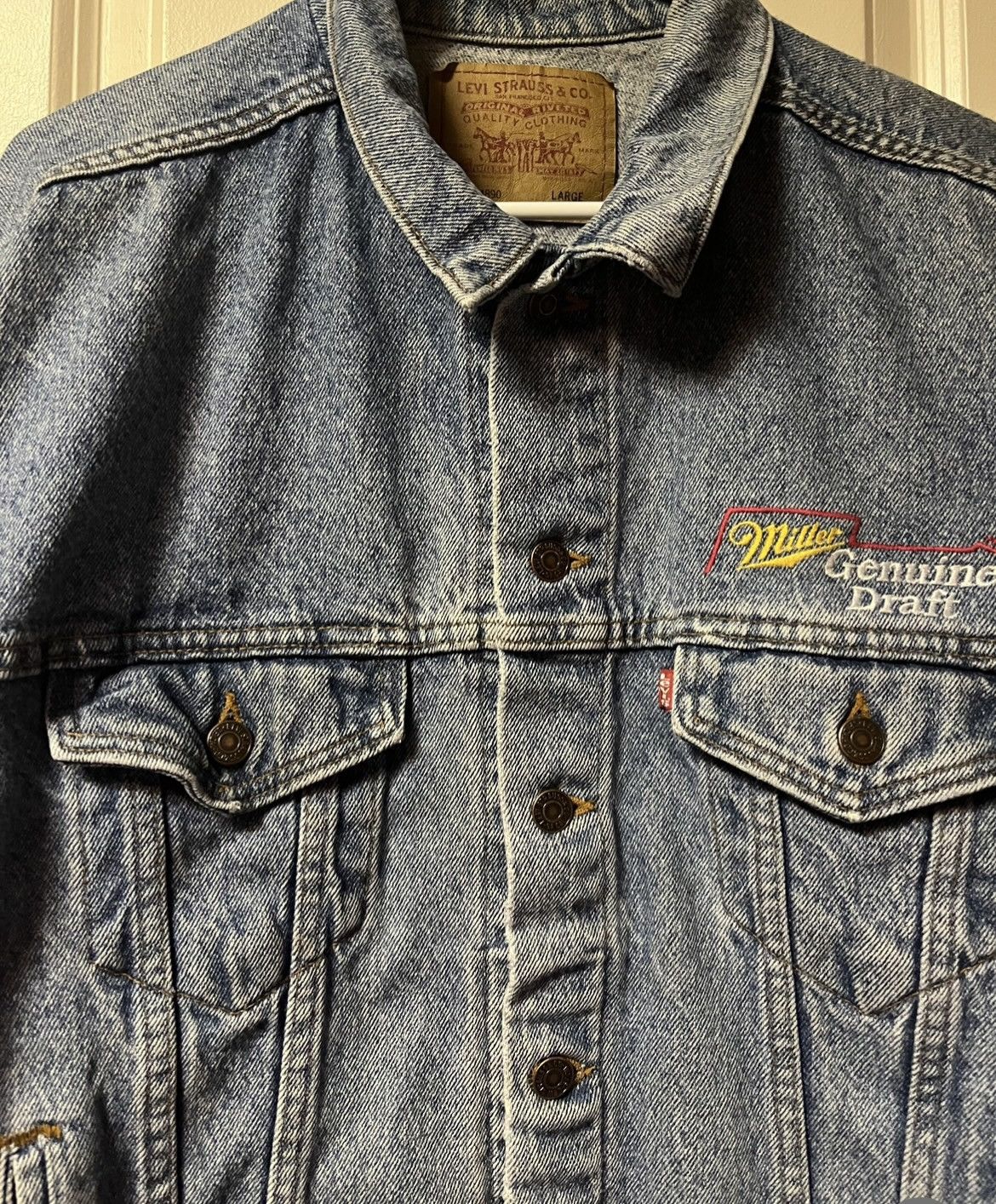 Vintage Vintage Levi’s Mens Blue Jean Jacket Large Denim Size US L / EU 52-54 / 3 - 6 Thumbnail
