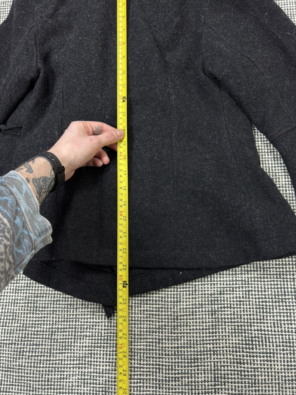 Japanese Brand Faux fur avant garde wool jacket japan style harajuku vtg Size S / US 4 / IT 40 - 12 Thumbnail