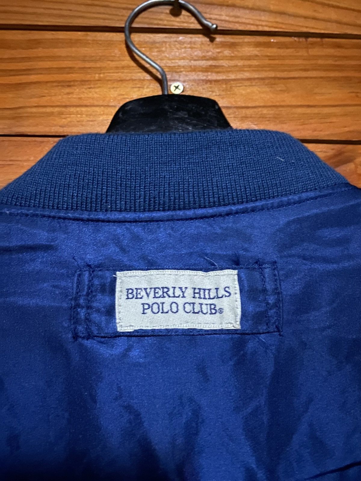 Beverly Hills Polo Club Vintage Beverly Hills Polo Club Satin Bomber Jacket – Navy Size US L / EU 52-54 / 3 - 14 Thumbnail