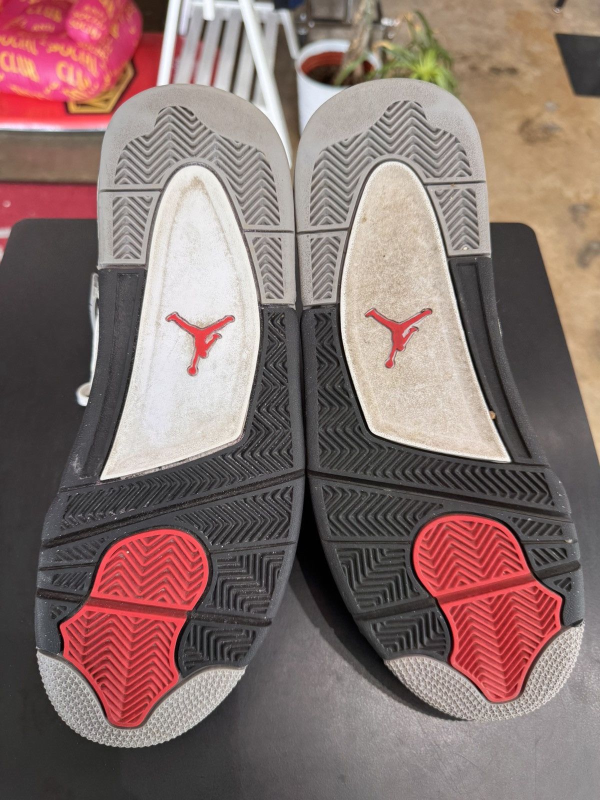 Jordan Brand Air Jordan 4 White Cement Size 11.5 (2012) Size US 11.5 / EU 44-45 - 9 Thumbnail