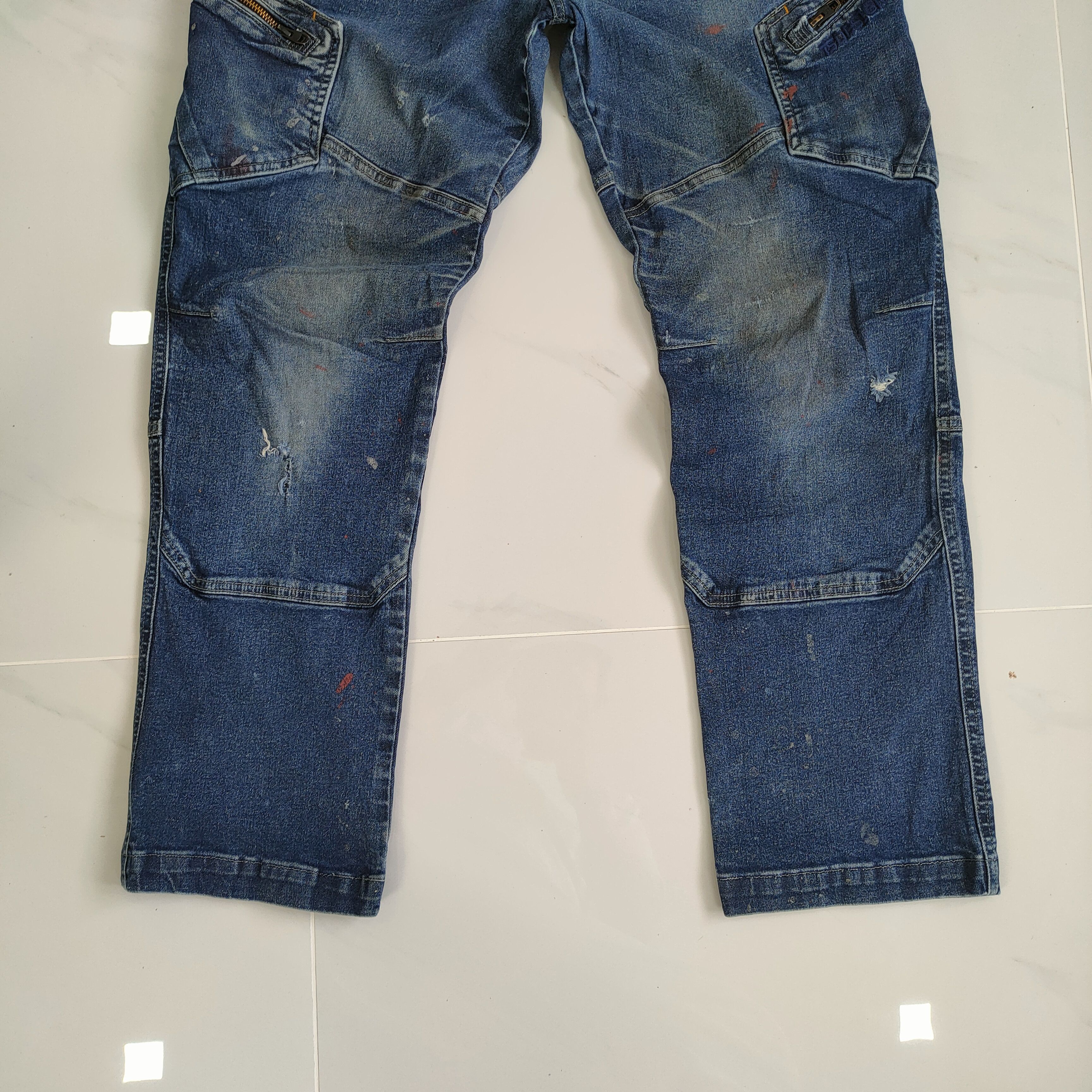 Japanese Brand × Vintage VINTAGE JAPANESE DOUBLE KNEE DISTRESSED CARGO PANTS Size US 34 / EU 50 - 3 Thumbnail