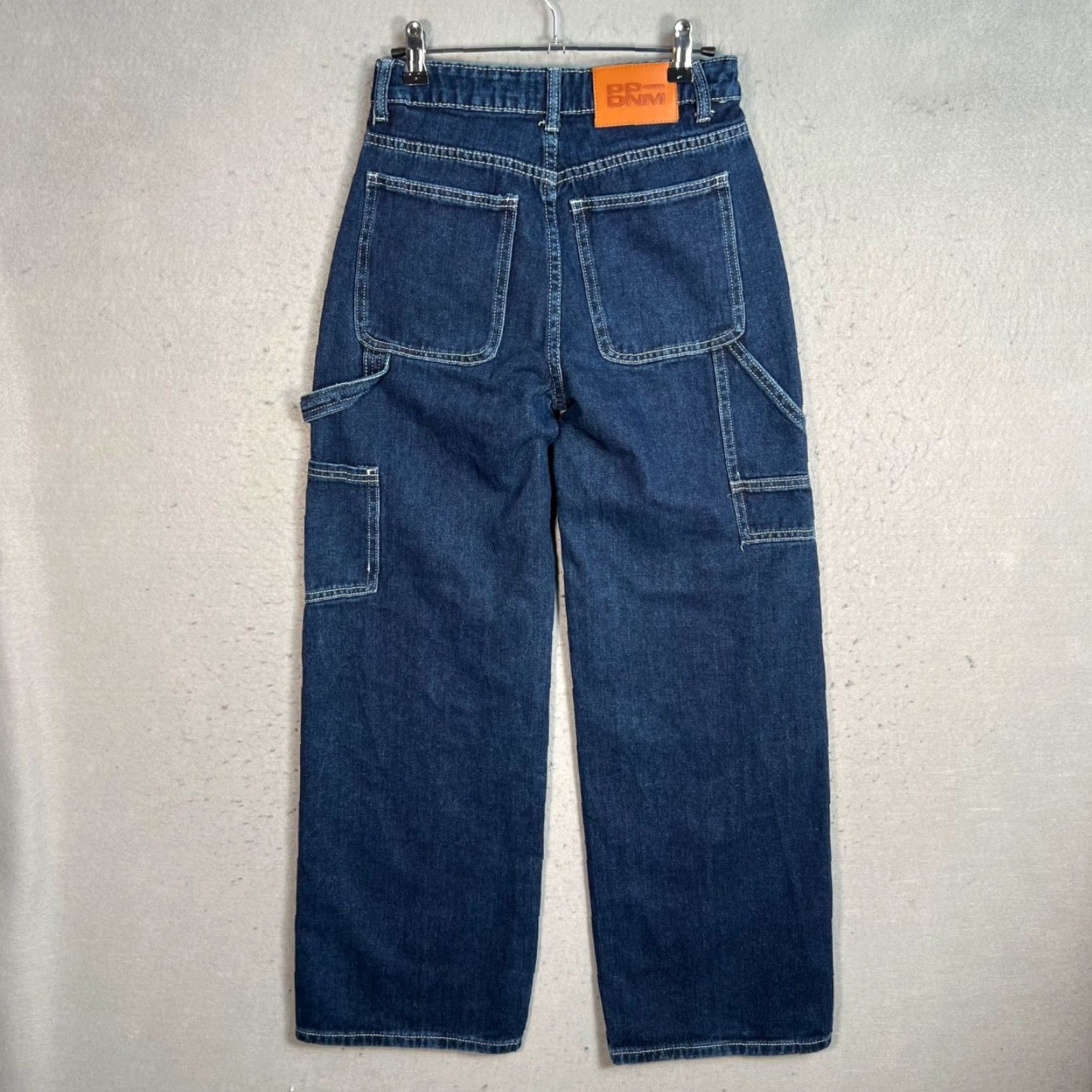 PRINCESS POLLY Princess Polly Womens Size 2 High-Waisted Straight Leg Denim Carpenter Jeans Size 26" / US 2 / IT 38 - 2 Thumbnail
