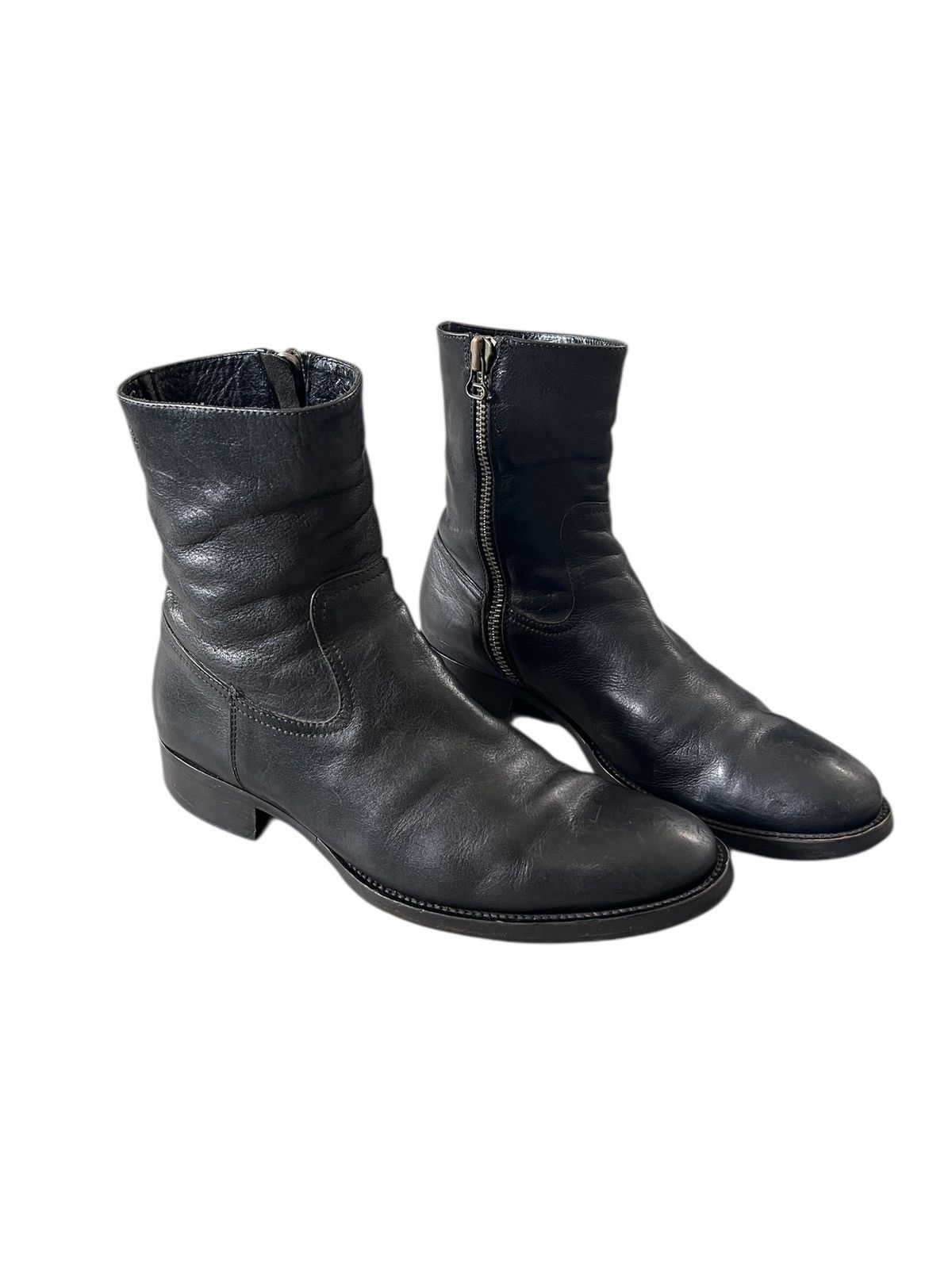 Buttero Buttero 🇮🇹 Side Zipper Patina Leather Boots Size US 9 / EU 42 - 2 Thumbnail