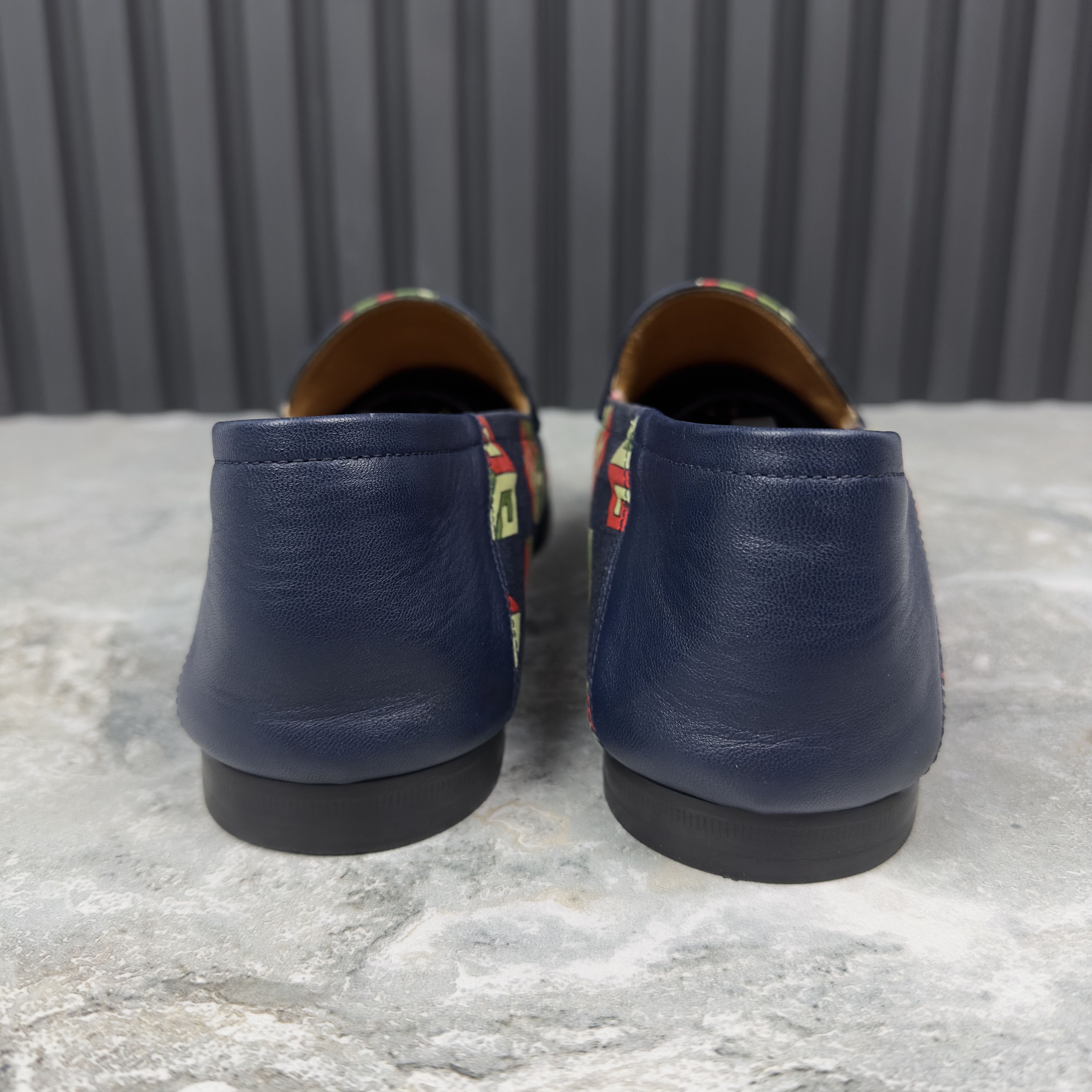 Canvas Mr. Porter Cube Horsebit Loafers