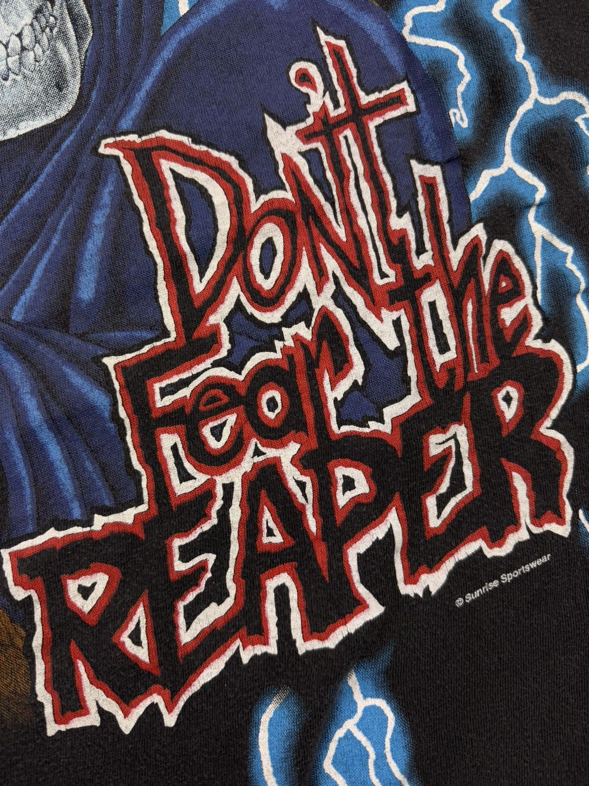 Vintage Vintage 90s USA Thunder don’t fear the reaper graphic tee Size US L / EU 52-54 / 3 - 9 Thumbnail