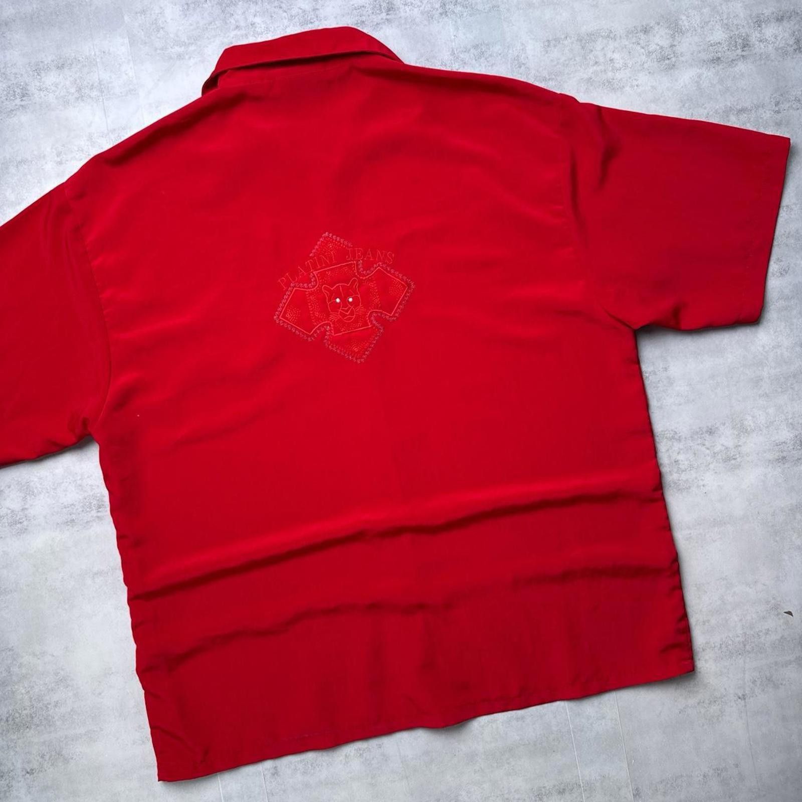 Affliction Y2K Platini Affliction Style 00s Red Button Up Shirt Size US XL / EU 56 / 4 - 4 Thumbnail