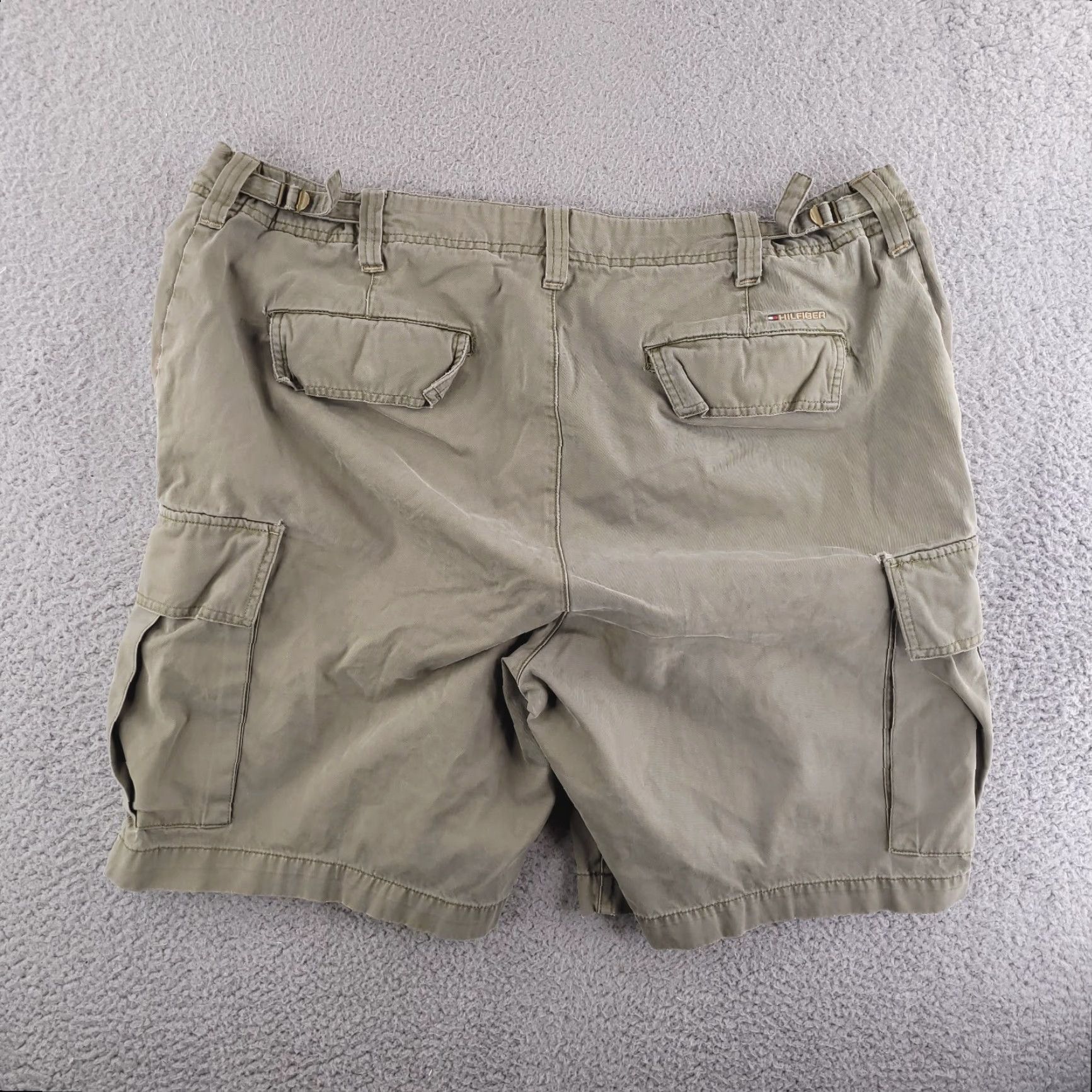 Tommy Hilfiger Tommy Hilfiger Shorts Mens 38 Green Cargo Cotton Olive Army Missing Button Size US 38 / EU 54 - 6 Thumbnail