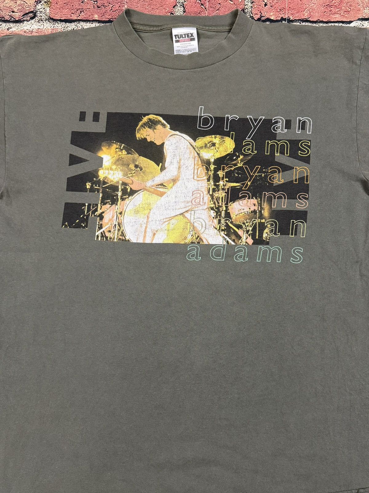 Tultex Vintage Bryan Adams 2000 Live World Tour Shirt Band T Shirt Size US XL / EU 56 / 4 - 3 Thumbnail
