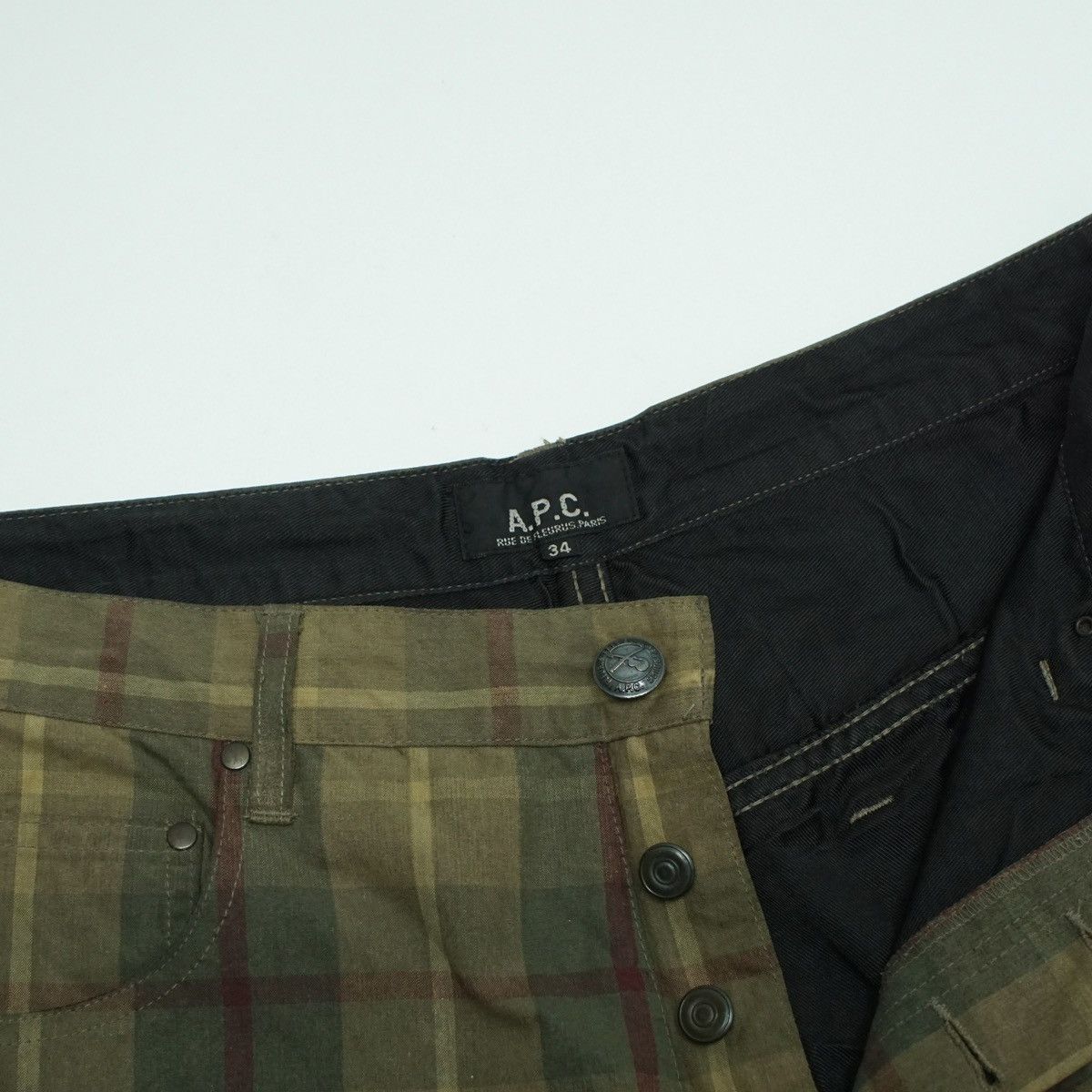 A.P.C. *NoTariff AW1995 APC Plaid Pants Size US 31 - 9 Thumbnail