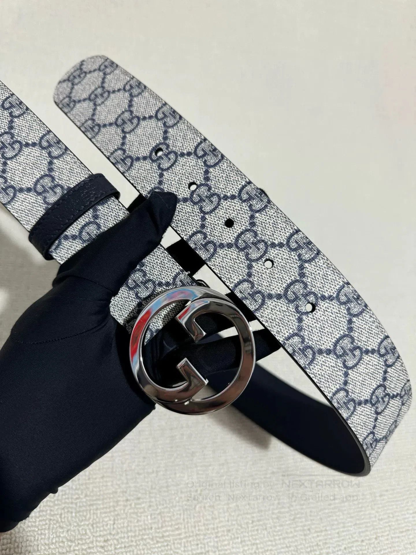 Gucci Gucci Monogram Double G Logo Belt 4cm. Size ONE SIZE - 9 Thumbnail