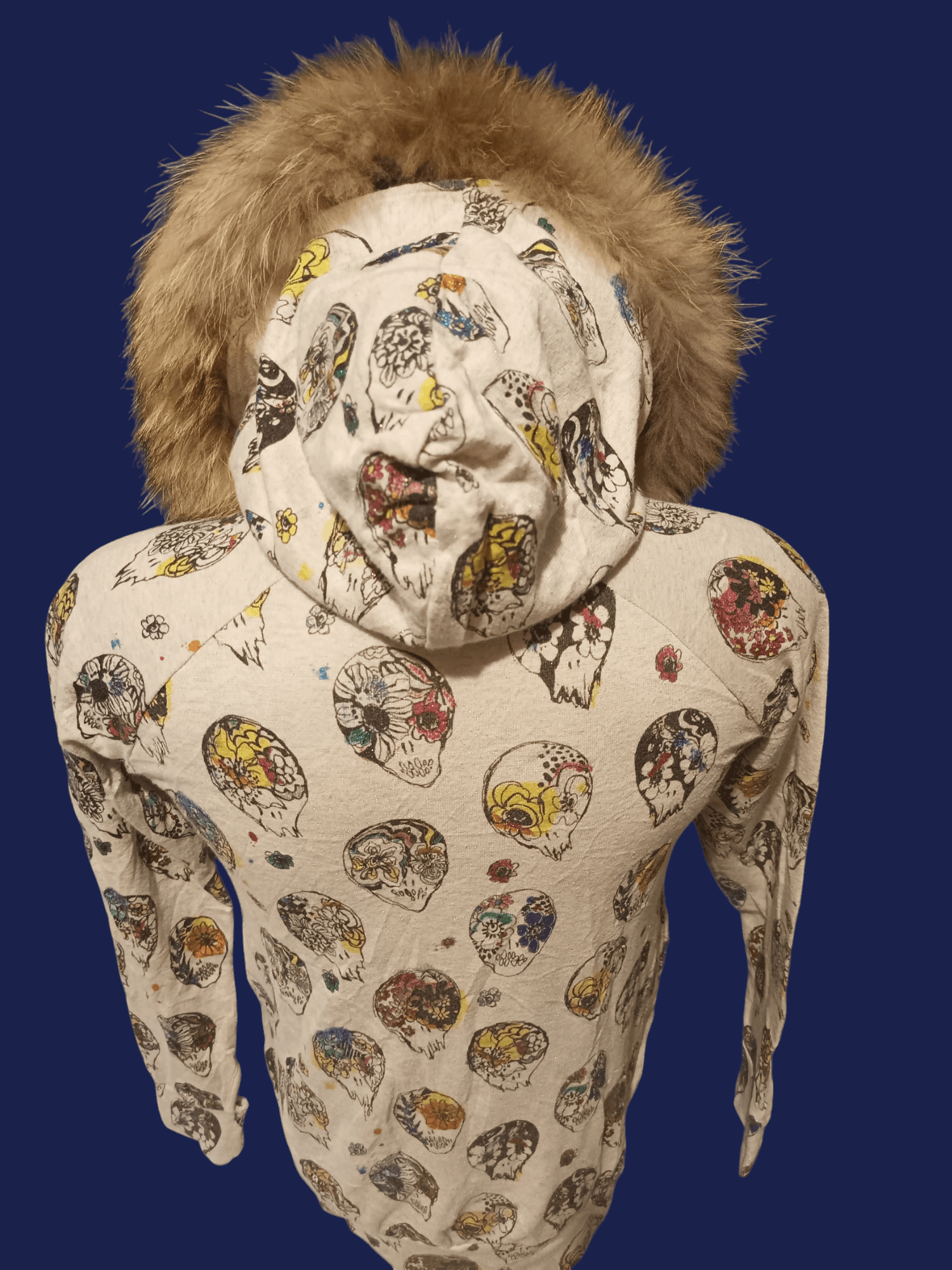 If Six Was Nine × Japanese Brand × Le Grande Bleu (L.G.B.) SCOLAR Skulls Fur Hoodie Size US M / EU 48-50 / 2 - 19 Thumbnail