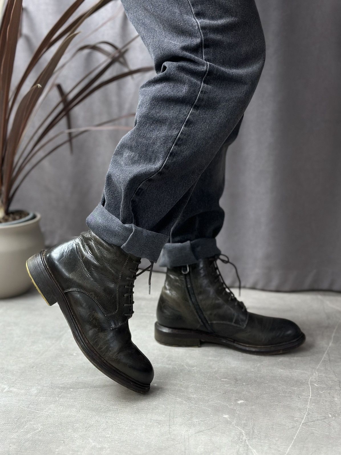 Hedi Slimane Vintage AS 98 Leather Boots IfSixWasNine Japan Balenciaga Size US 6 / EU 39 - 3 Thumbnail