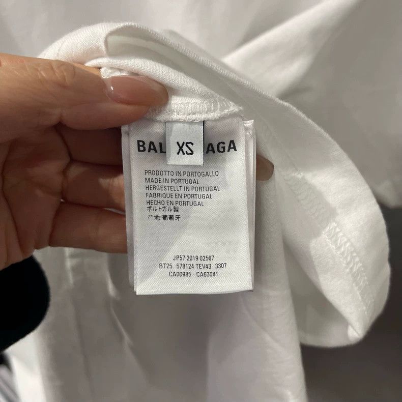 Balenciaga Balenciaga Back Logo Printed Short Sleeve, Size XS Size US XS / EU 42 / 0 - 4 Thumbnail