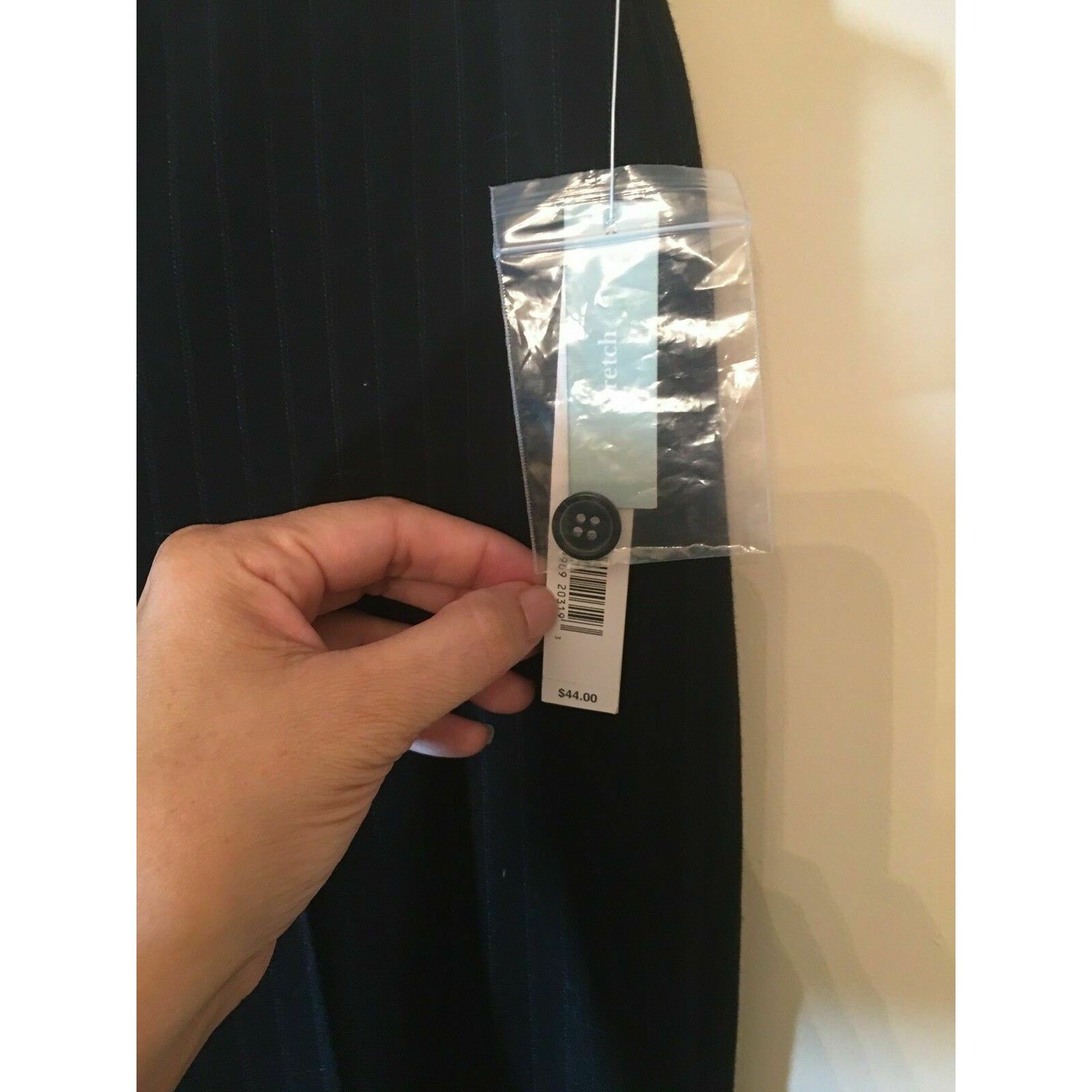 Apt. 9 Apt. 9 Maxwell Black Cotton Dress Pants size 10 Size 32" / US 10 / IT 46 - 4 Thumbnail
