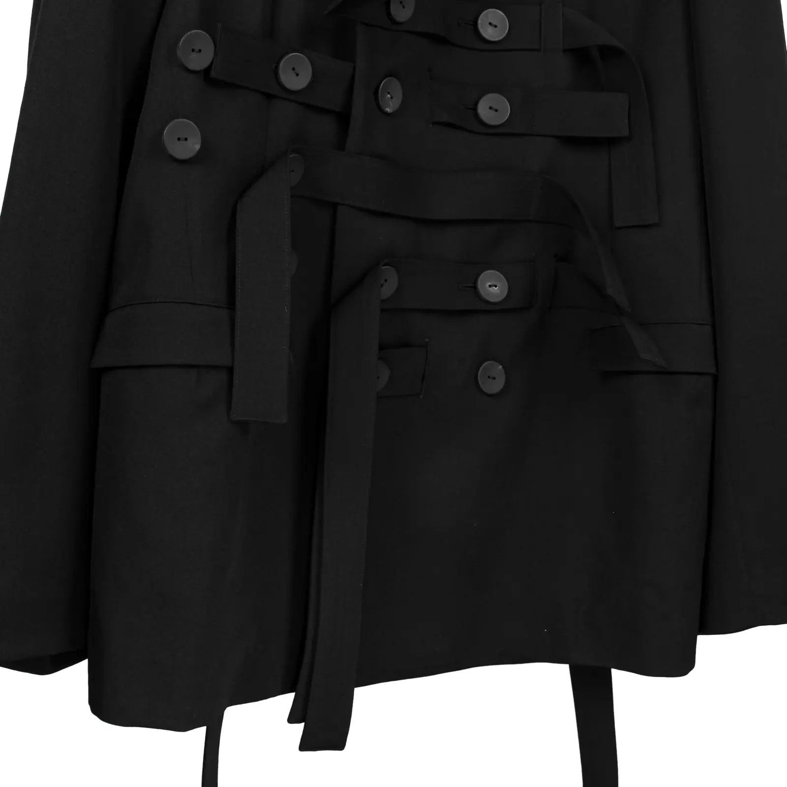 Yohji Yamamoto Yohji Yamamoto Pour Homme - 5 BELTS DOUBLE BREASTED JACKET Size US M / EU 48-50 / 2 - 7 Thumbnail