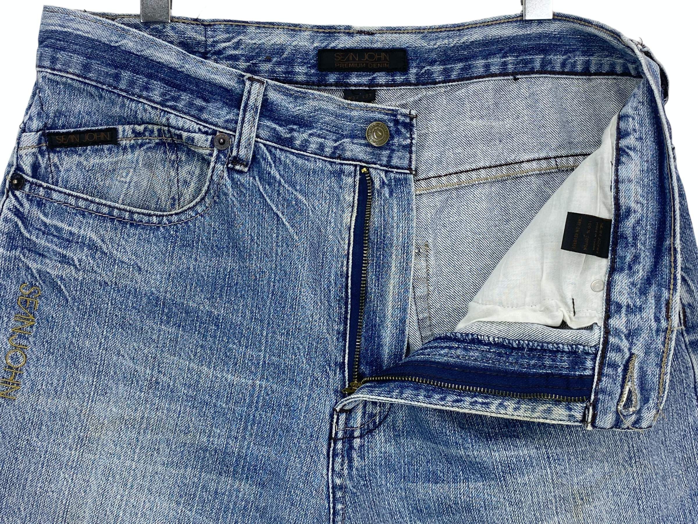 Sean John Sean John Jeans Hip Hop Skateboard Pants Baggy Jeans Size US 35 - 10 Thumbnail