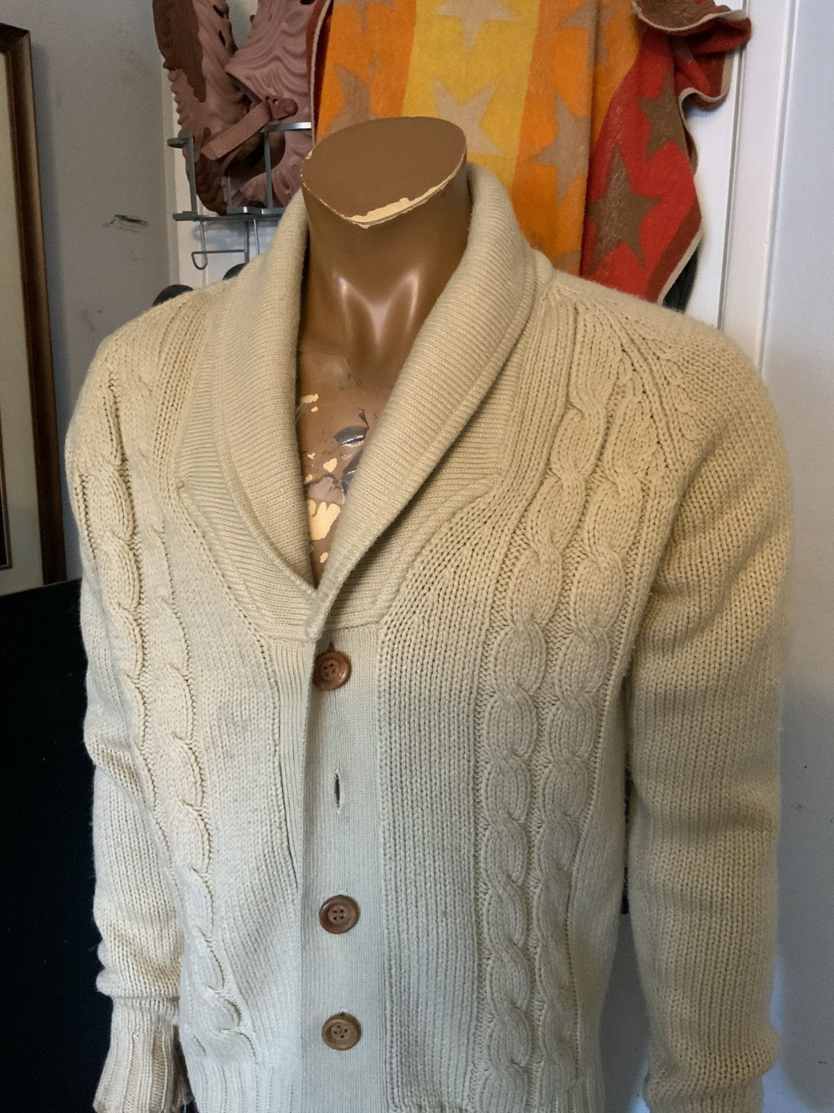 Vintage Vintage 60s 70s Brad Whitney Cableknit Knit Cardigan Sweater Size US M / EU 48-50 / 2 - 13 Thumbnail