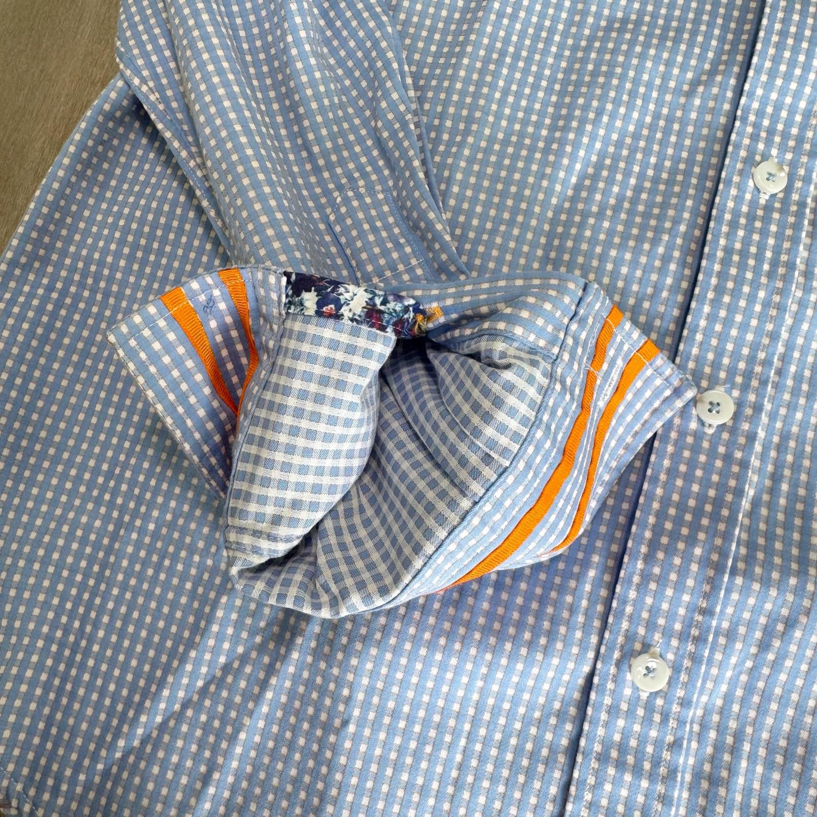Robert Graham Robert Graham Men's Blue Checkered Dress Shirt Size L Size US L / EU 52-54 / 3 - 7 Thumbnail