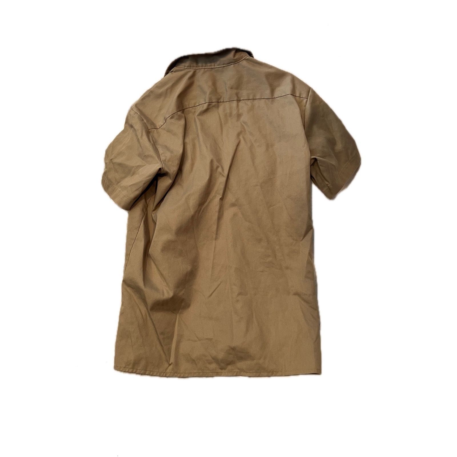 Dickies Dickies Tan Button Down Short Sleeve Shirt Mens Medium Size US M / EU 48-50 / 2 - 2 Thumbnail