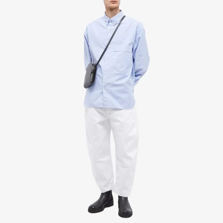 Studio Nicholson o1mle0525 Oxford Shirt Cornflower in Light Blue Size US M / EU 48-50 / 2 - 4 Thumbnail