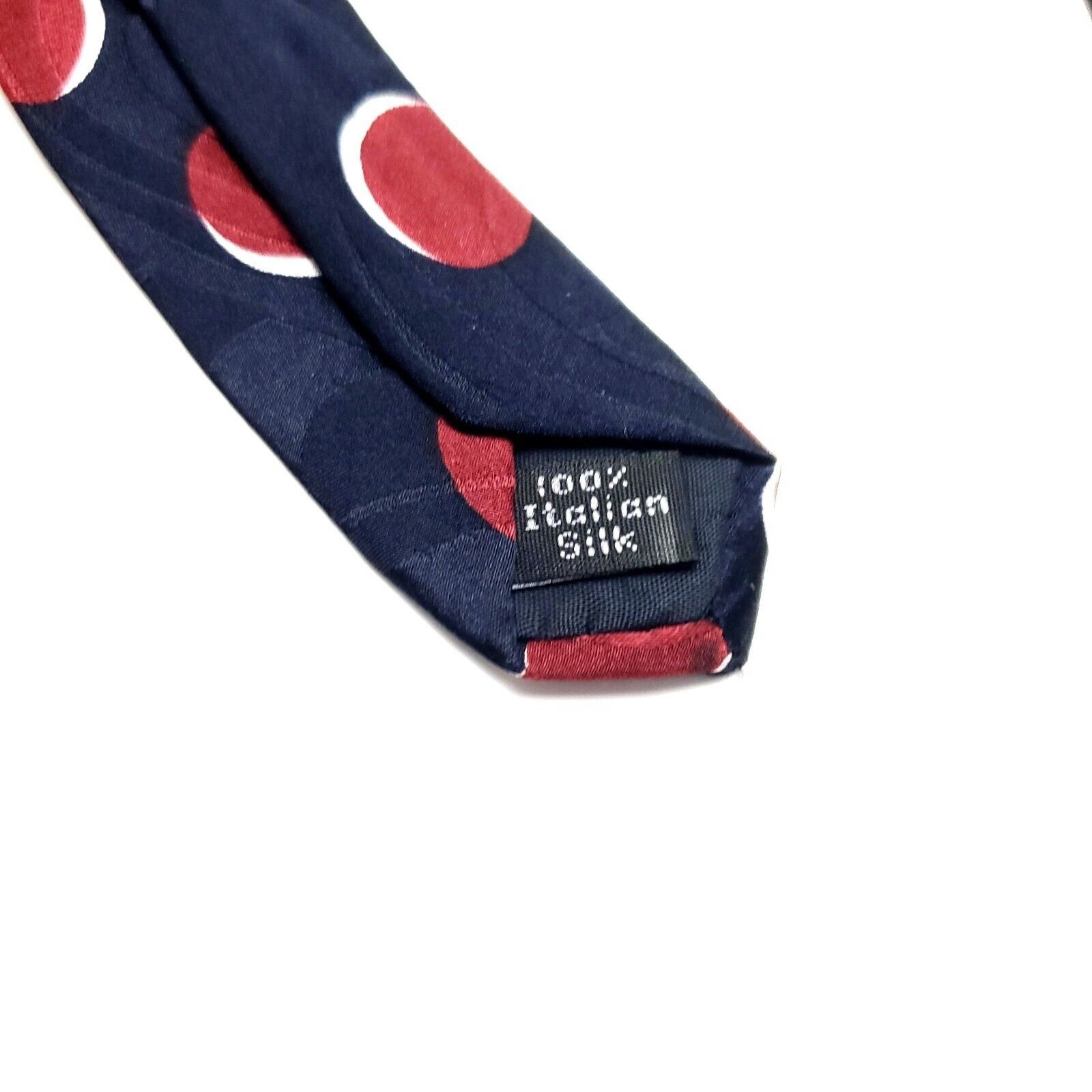 Zylos George Machado Zylos George Machado Silk Tie Blue Print Italian Wide Short Size ONE SIZE - 4 Thumbnail