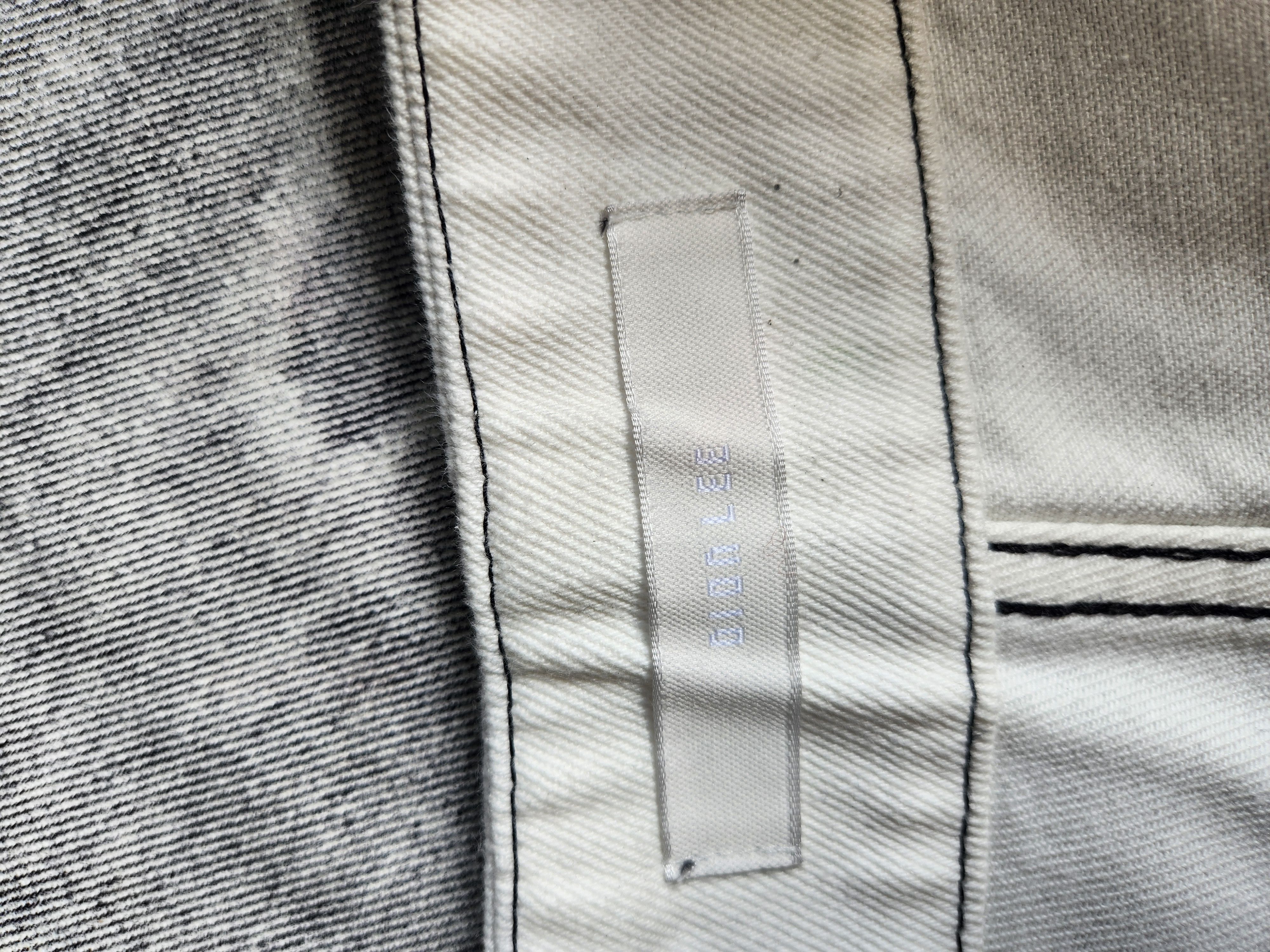 Dion Lee Dion Lee Oil Slick Denim Coated Baggy Jeans Ivory Black Size US 29 - 4 Thumbnail
