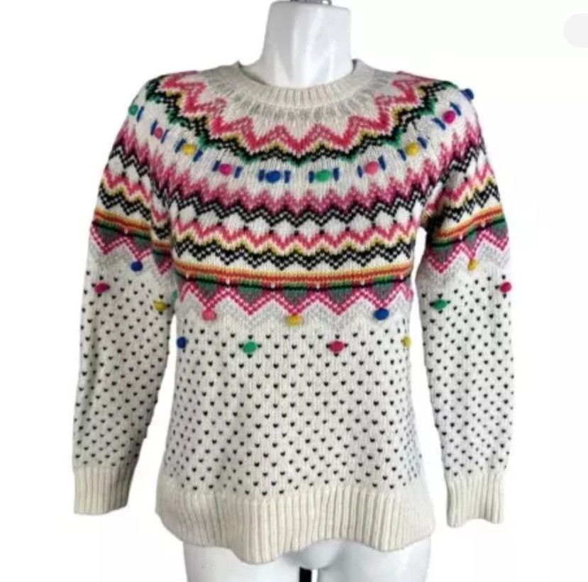 Talbots Hand Knit Hygge Sweater Size XS / US 0-2 / IT 36-38 - 2 Thumbnail