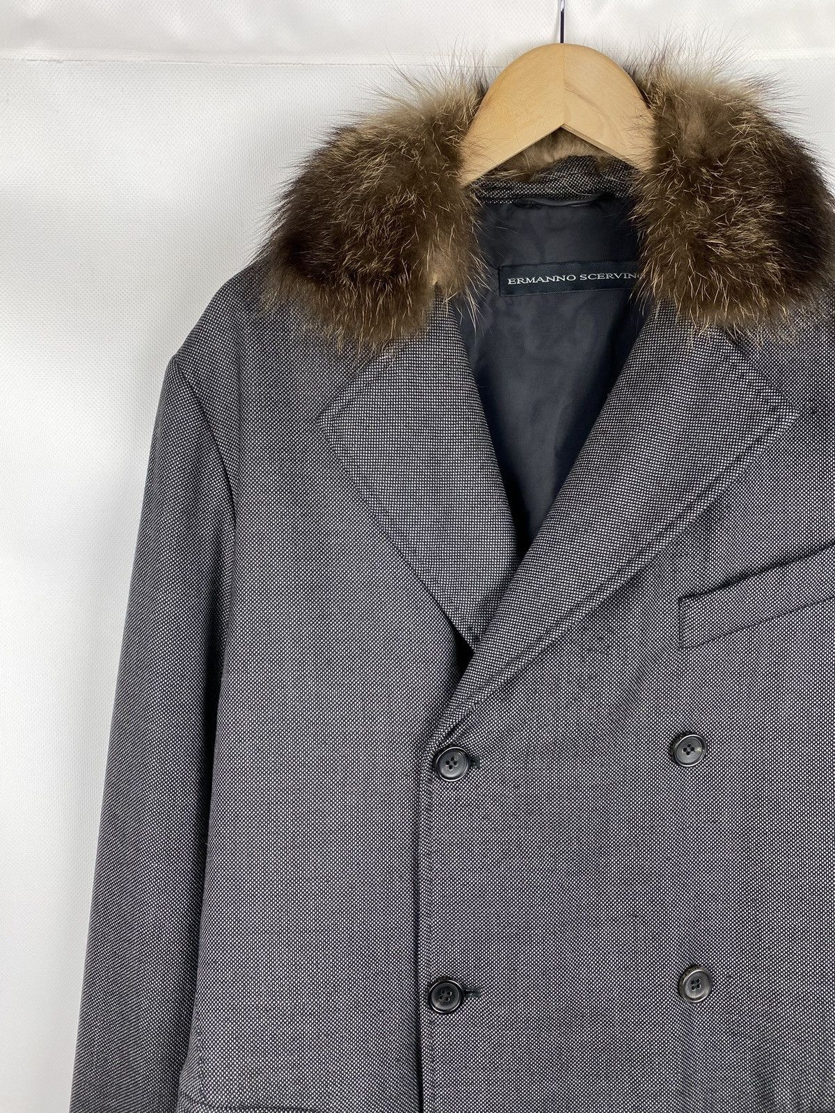 Ermanno Scervino Ermanno Scervino double breasted fleece wool coat jacket Size US L / EU 52-54 / 3 - 8 Thumbnail