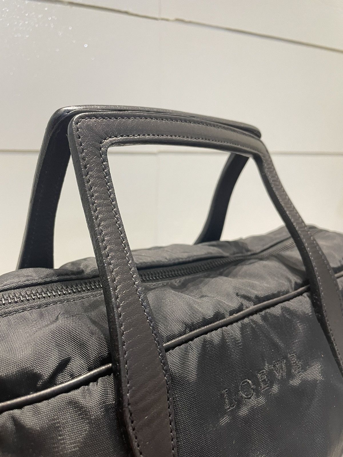 Loewe Loewe Black Nylon Leather Handle Travel Bag Size ONE SIZE - 13 Thumbnail