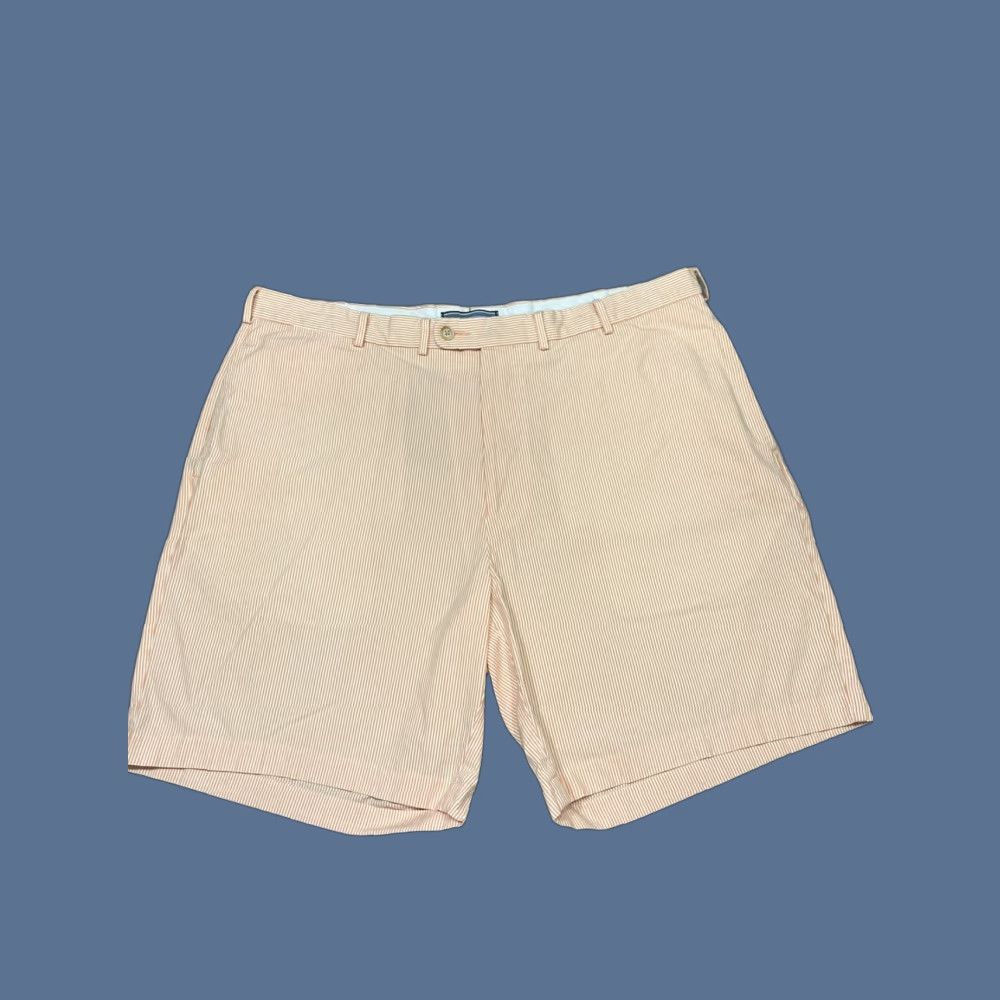 Peter Millar Peter Millar Shorts Mens 40 Orange Striped Chino Size US 40 / EU 56 - 1 Thumbnail