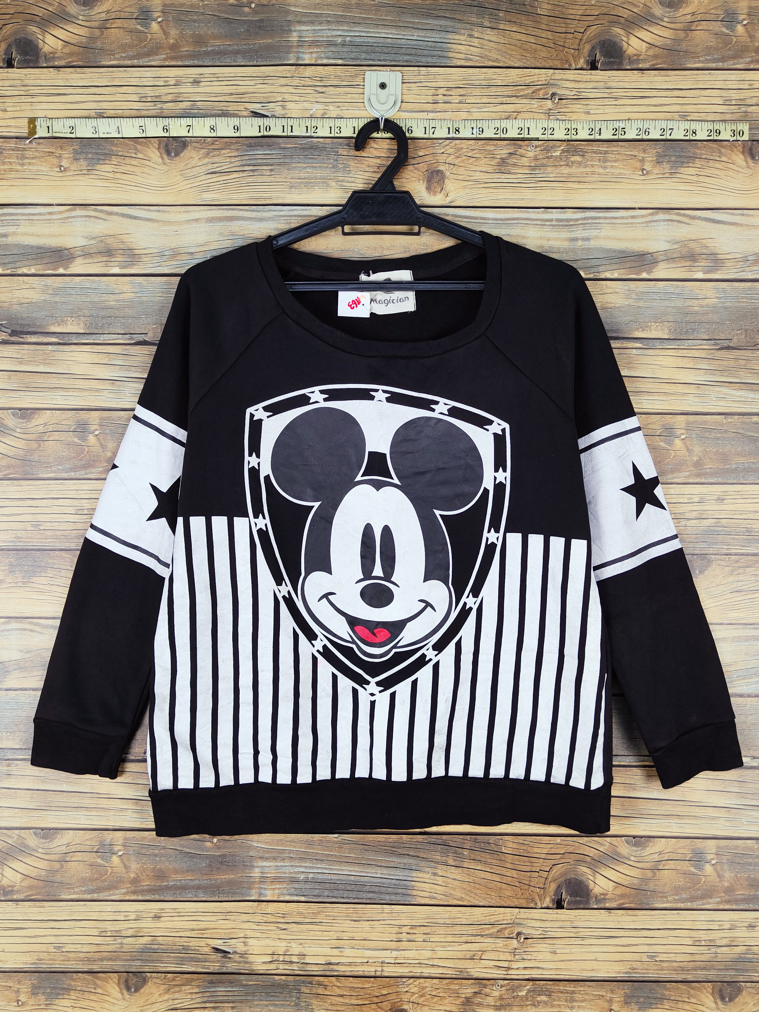 Japanese Brand × Mickey Mouse × Vintage Magician mickey mouse Black Sweatshirts #W1163 Size US S / EU 44-46 / 1 - 1 Thumbnail