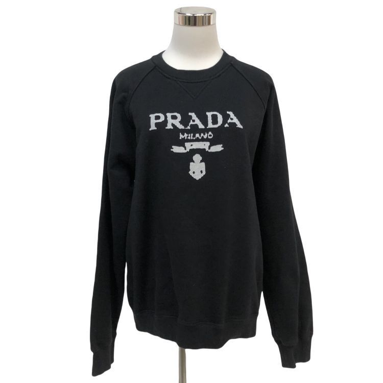 Prada Prada Logo Sweatshirt Black Size S Size US S / EU 44-46 / 1 - 1 Thumbnail