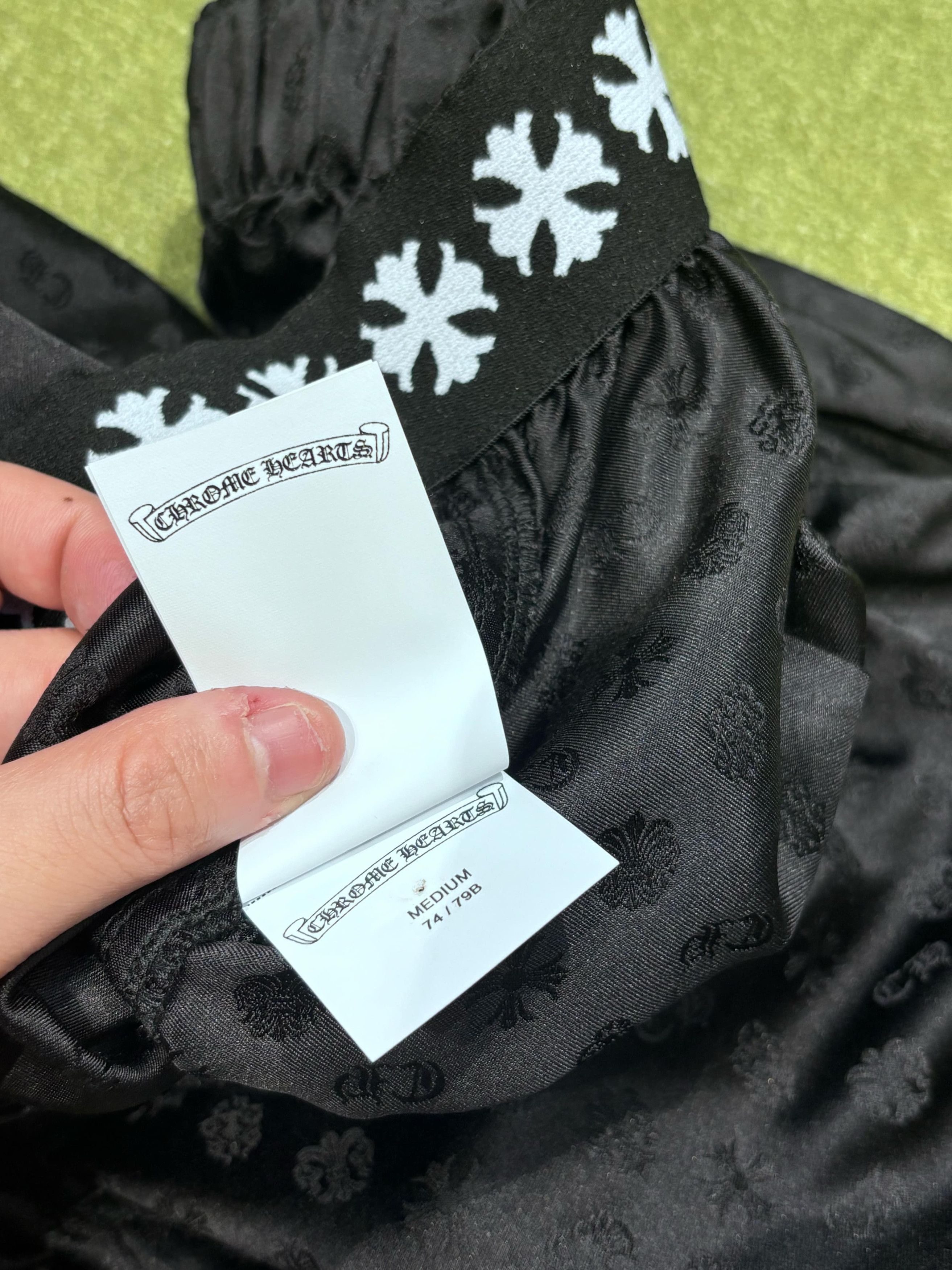 Chrome Hearts CHROME HEARTS Multilogo Silk Black Boxer Short Size US 32 / EU 48 - 7 Thumbnail