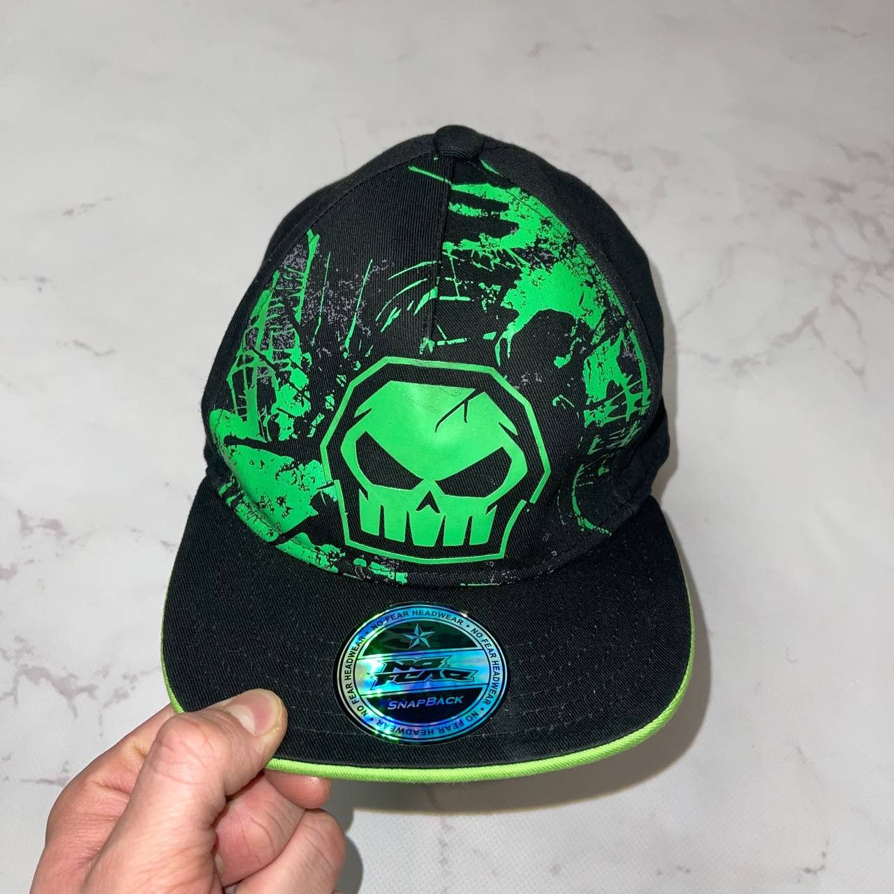 No Fear No Fear Green Black Baseball Cap Hat Adjustable Strap Size ONE SIZE - 1 Thumbnail