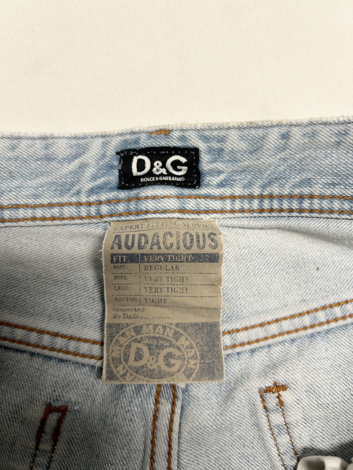 Dolce & Gabbana 2000s Audacious Waxed Denim Jeans Size US 28 / EU 44 - 6 Thumbnail