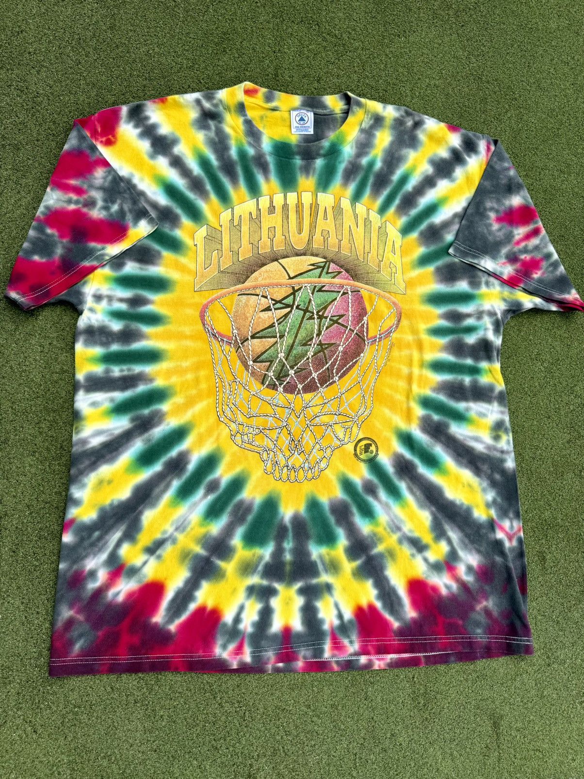 Grateful Dead × Liquid Blue × Vintage 1996 Grateful Dead Lithuania Vintage 90’s Band Tour T-Shirt Size US XL / EU 56 / 4 - 3 Thumbnail