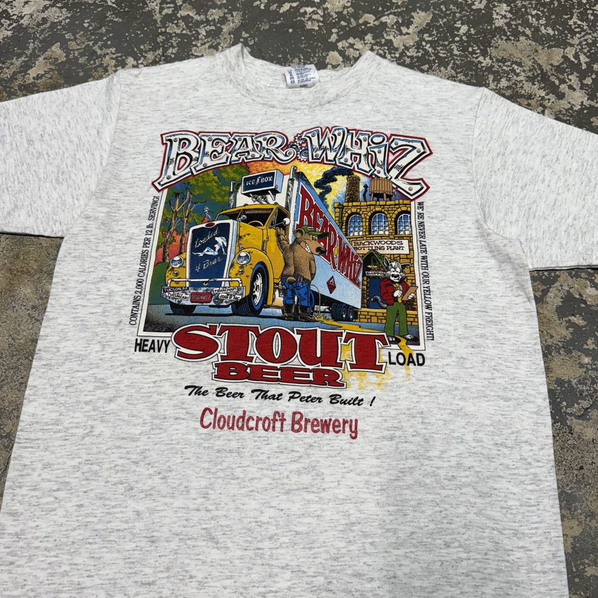 Vintage Vintage Bear Whiz Stout Beer Funny Joke Tshirt Size US M / EU 48-50 / 2 - 9 Thumbnail
