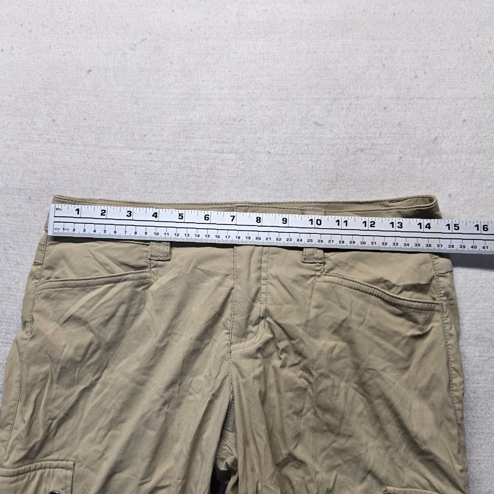 Eddie Bauer EDDIE BAUER Pants Cargo Cropped Khaki Brown 4P Women Adult Tapered Pockets Casual Outdoor Shoes? Size 27" / US 4 / IT 40 - 4 Thumbnail