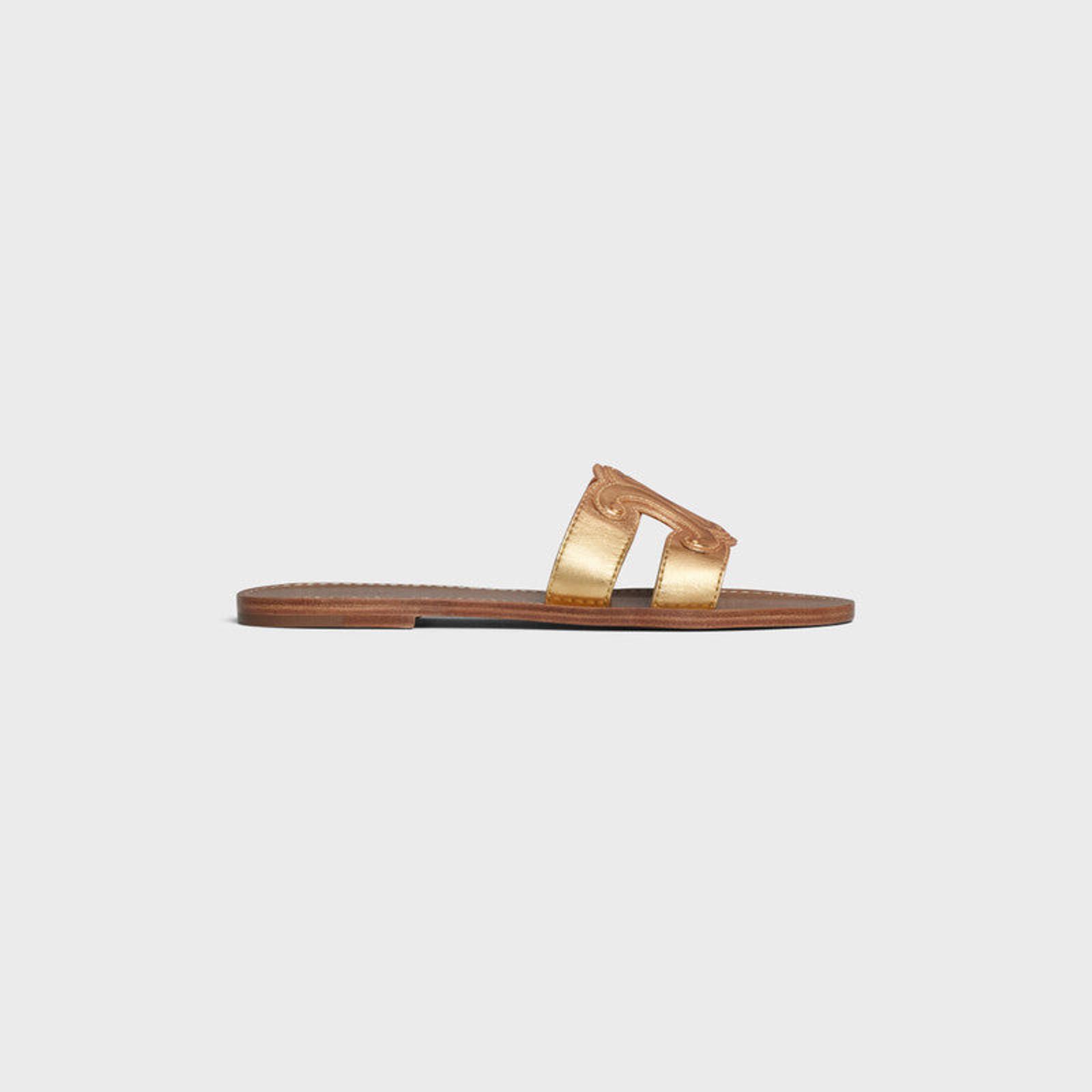 Celine Celine Triomphe Slide Sandals Size US 7.5 / IT 37.5 - 1 Thumbnail