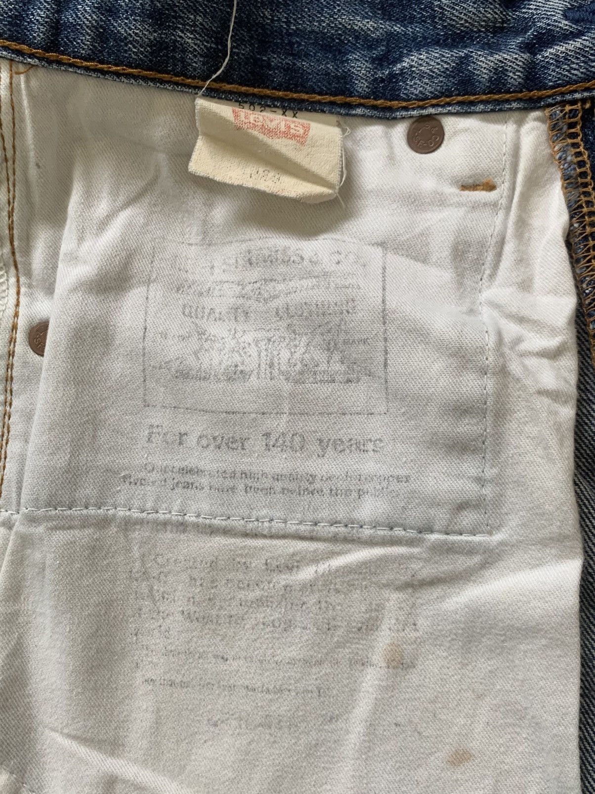 Levi's Rare.. Distressed Levi’s 502 Big E Made In Japan Size US 28 / EU 44 - 20 Thumbnail